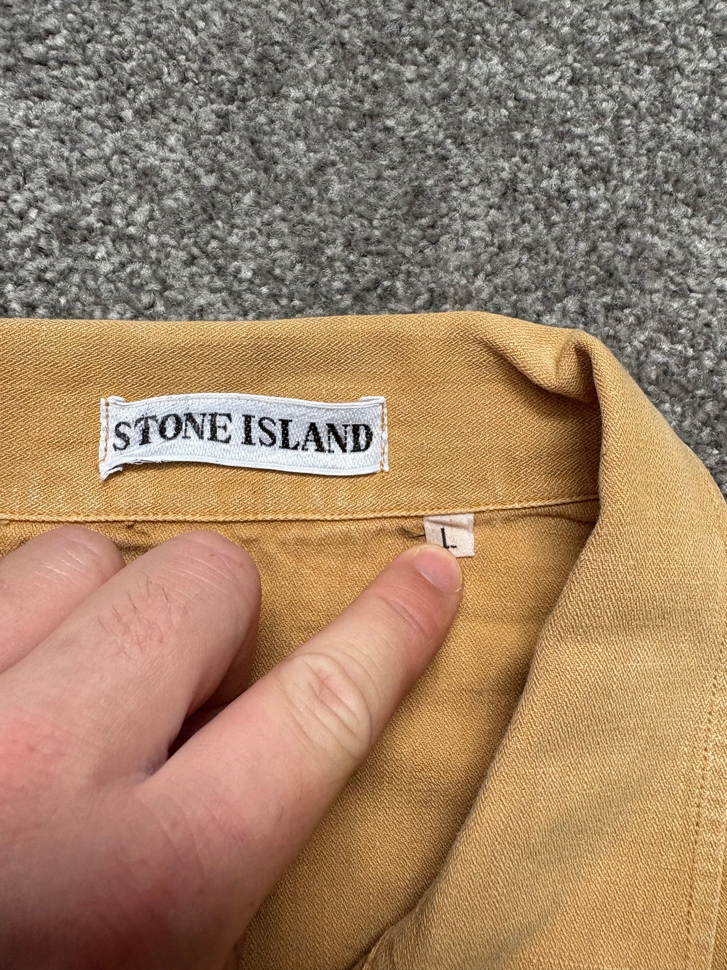 Stone Island 1995 Marina Mustard Shirt