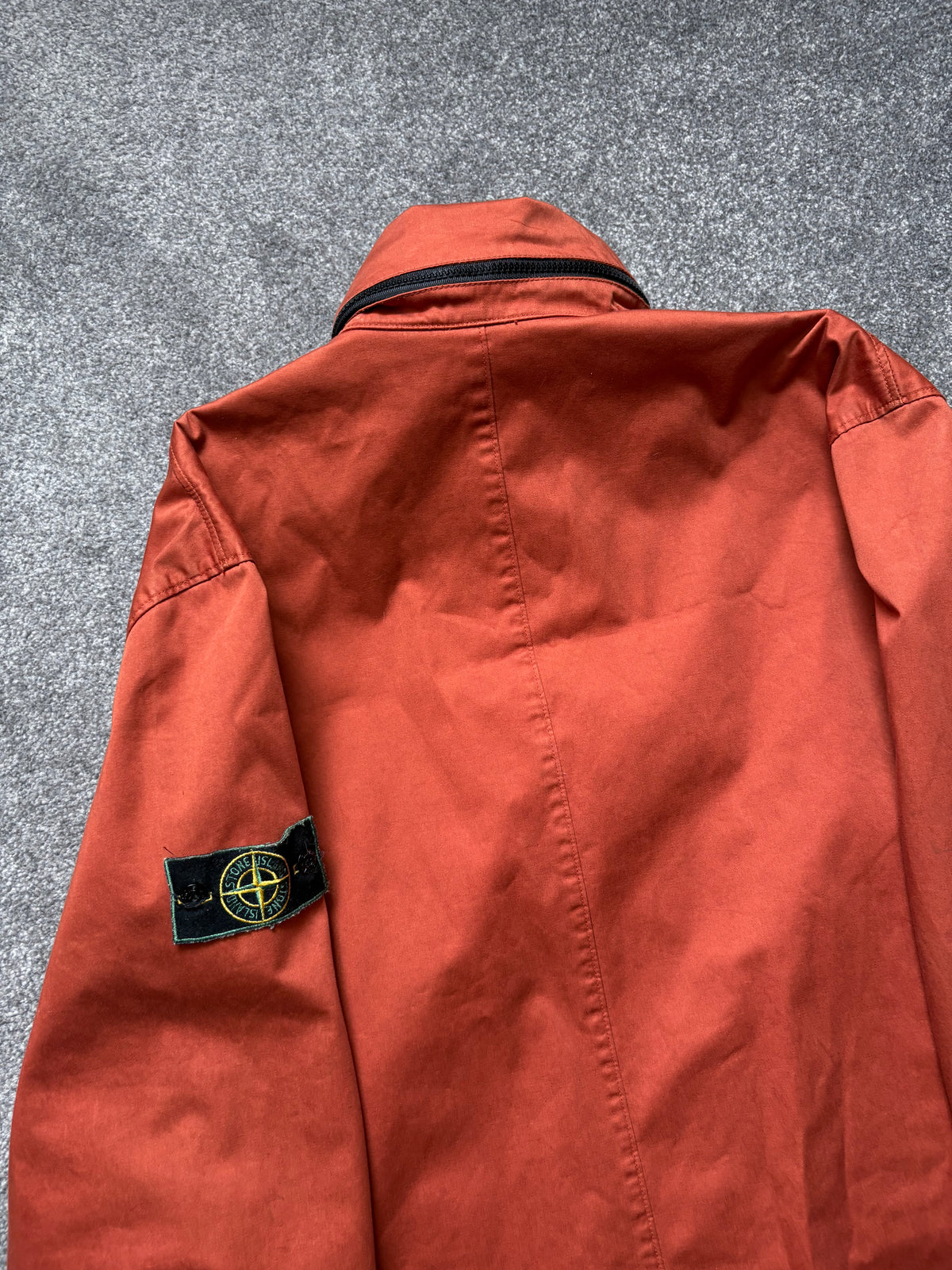 Stone Island 1994 Raso Gommato Orange Jacket