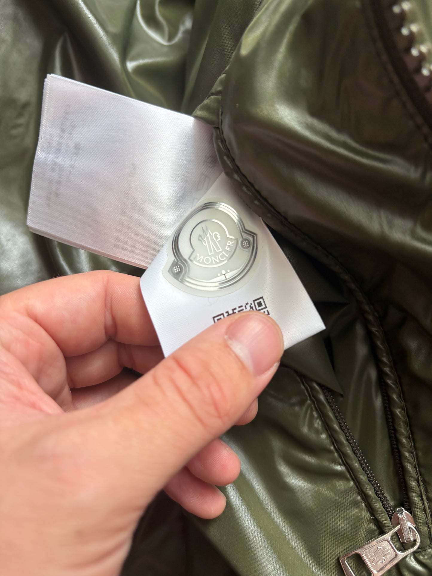 Moncler Green Hooded Down Puffer Jacket