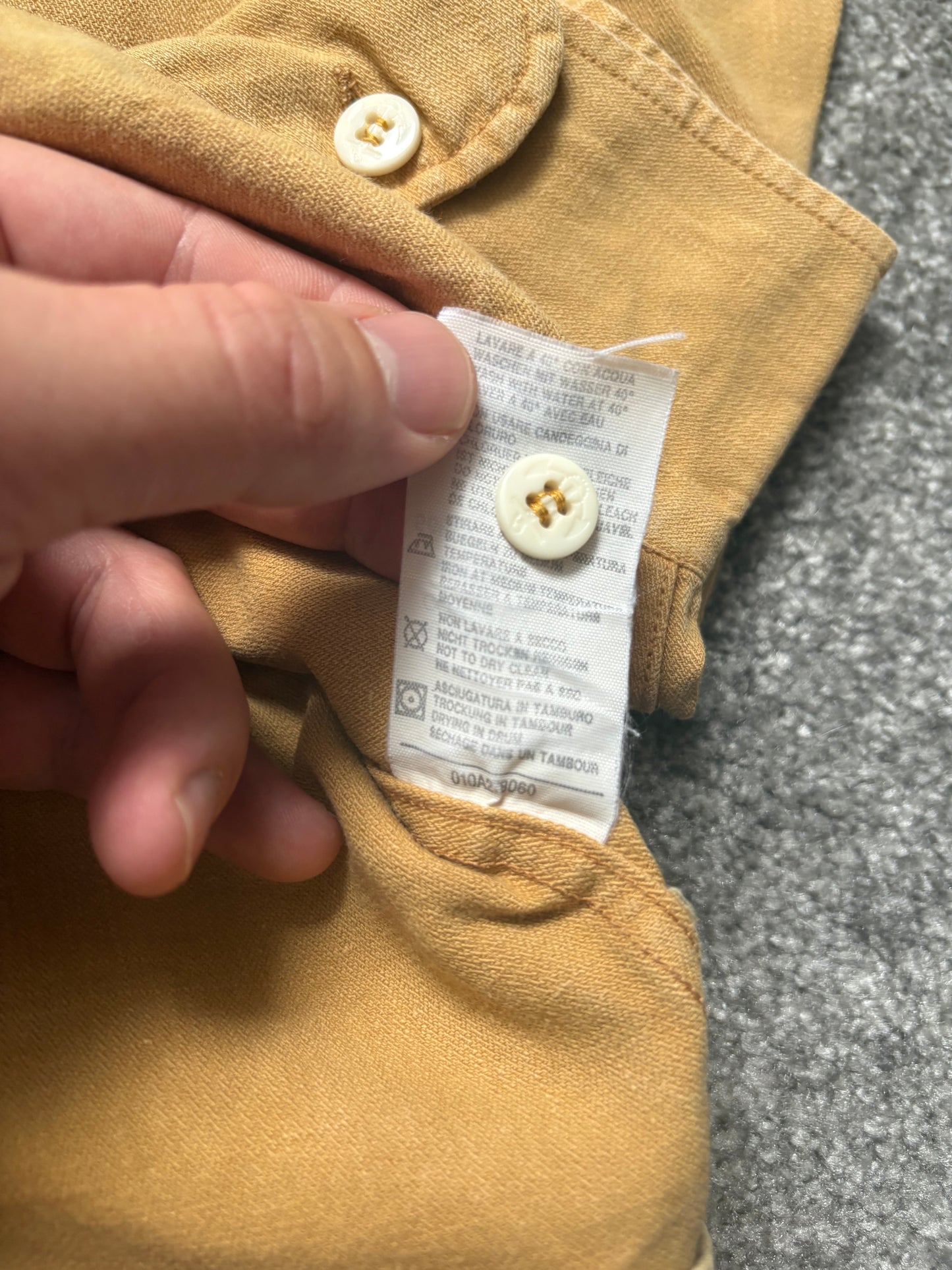 Stone Island 1995 Marina Mustard Shirt