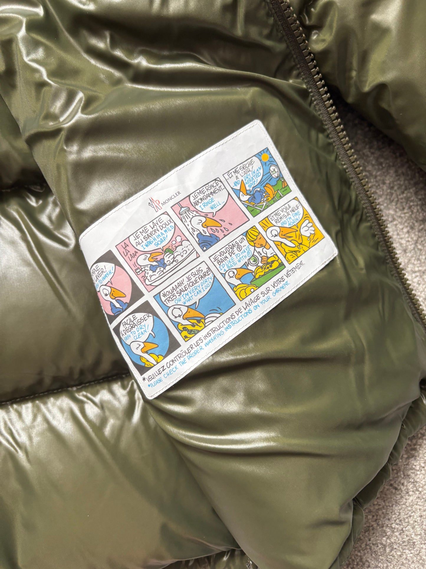 Moncler Green Hooded Down Puffer Jacket