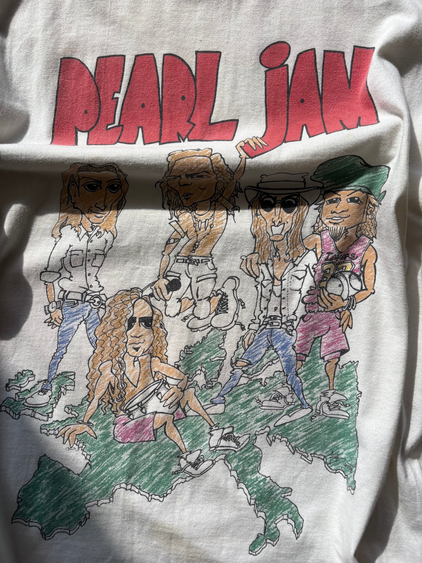 Pearl Jam 1992 “World Jam” Euro Tour Shirt