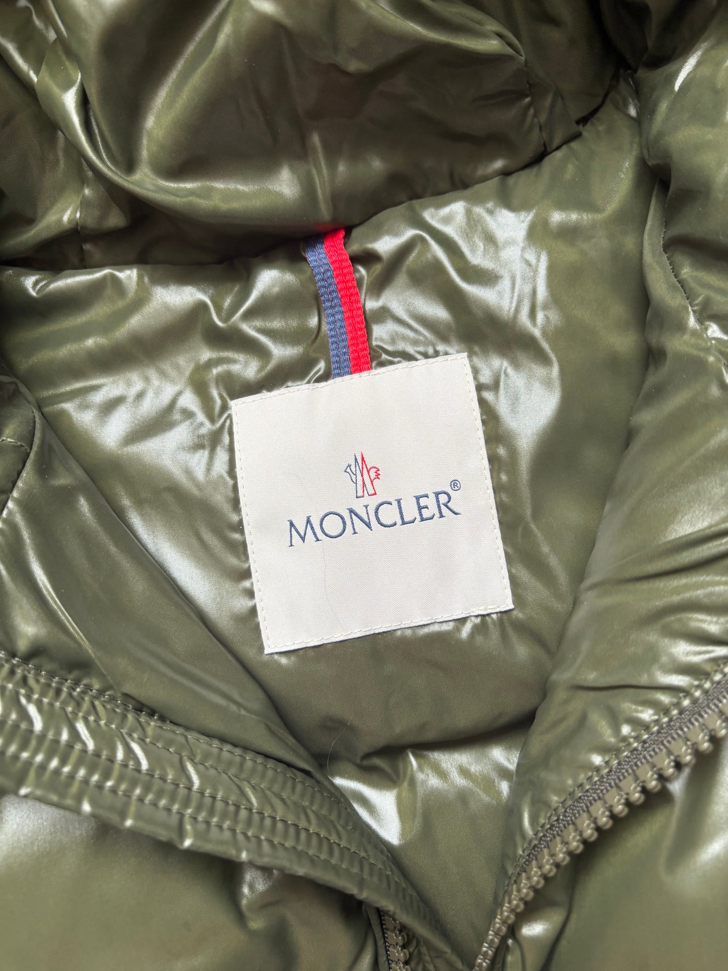 Moncler Green Hooded Down Puffer Jacket