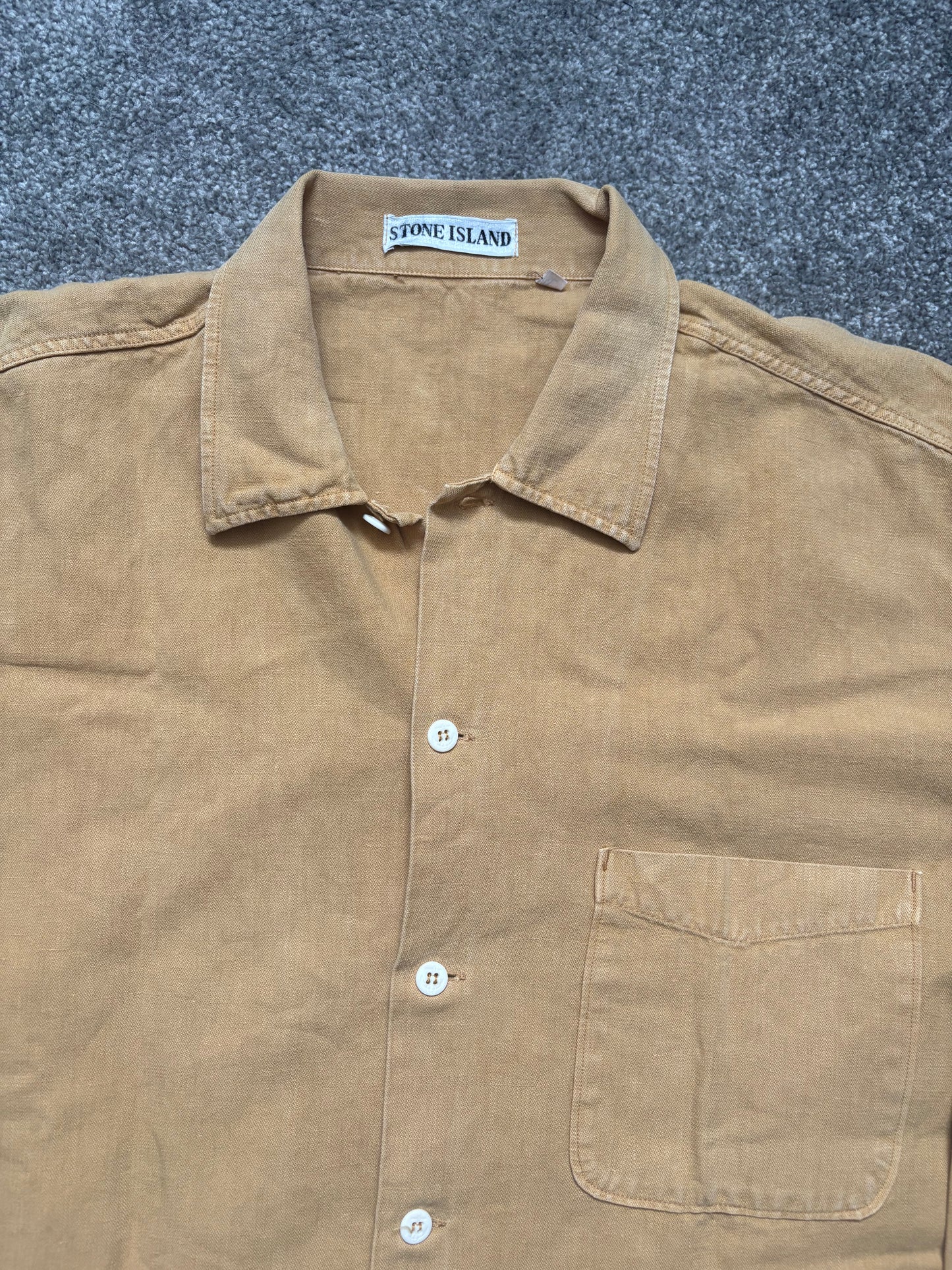 Stone Island 1995 Marina Mustard Shirt