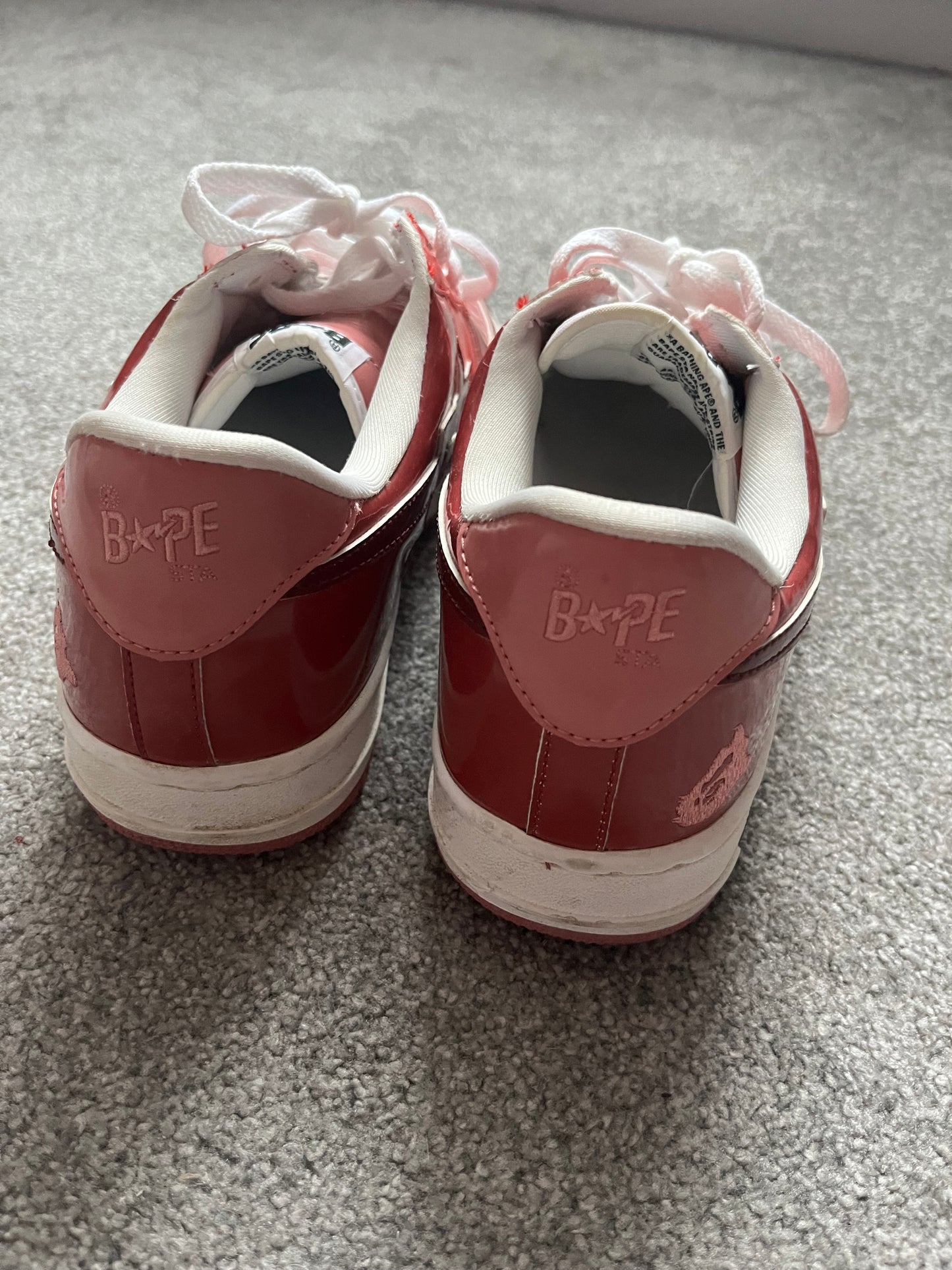 Bape Bapesta Red Trainers