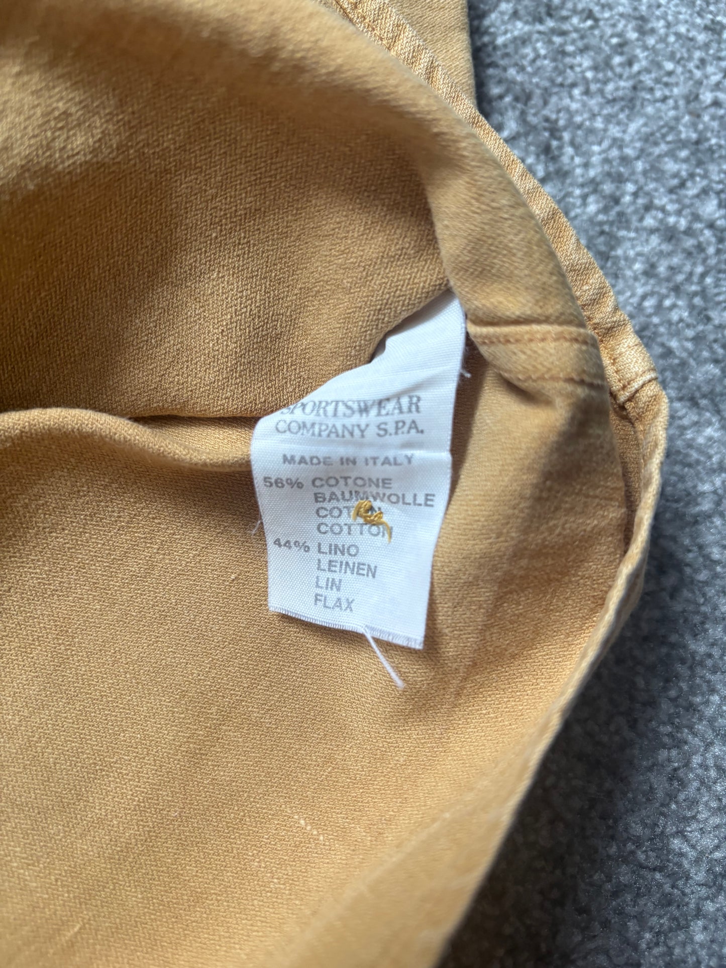 Stone Island 1995 Marina Mustard Shirt