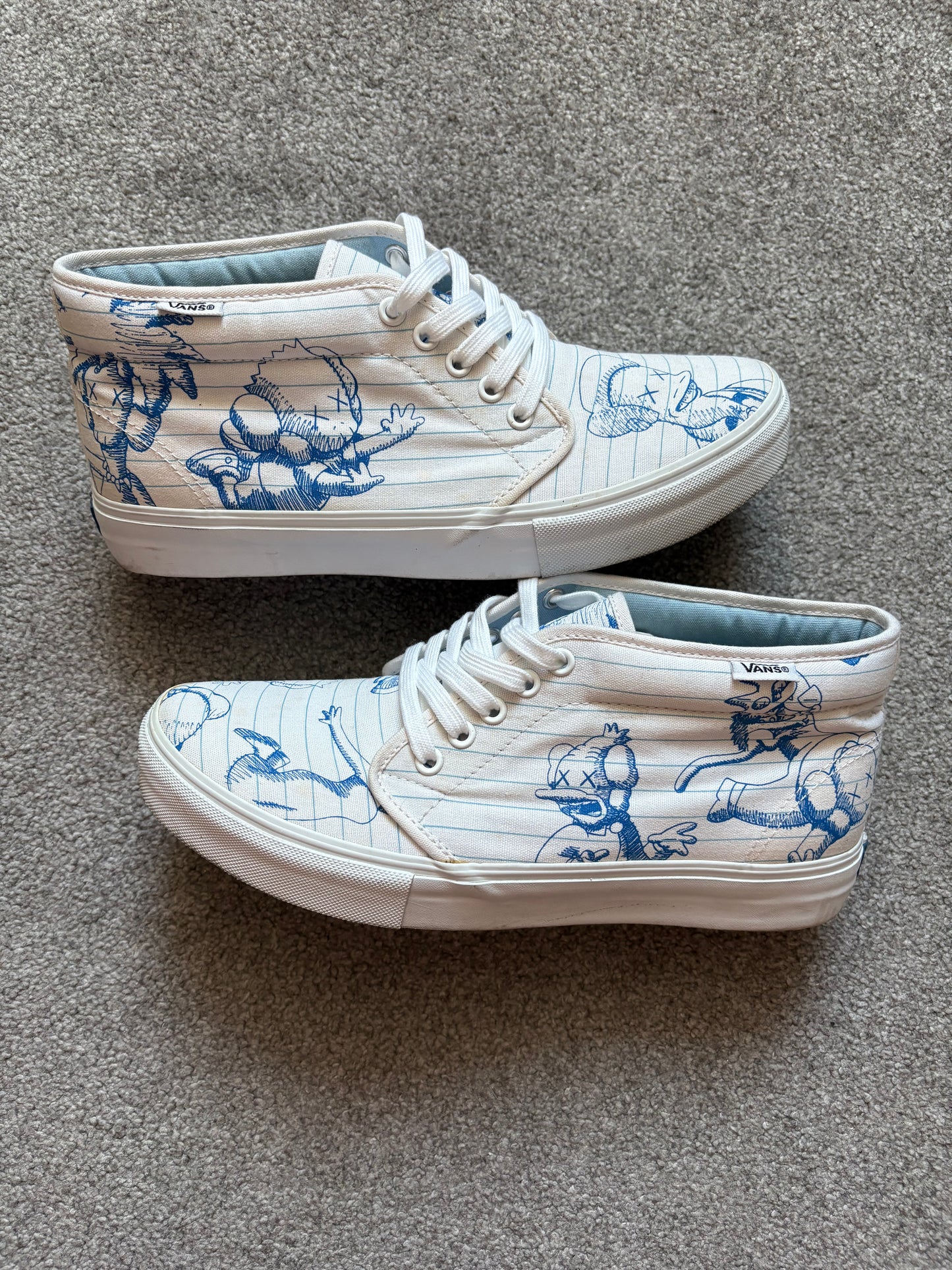 Kaws x Vans x Simpsons Sample Chukka Boots