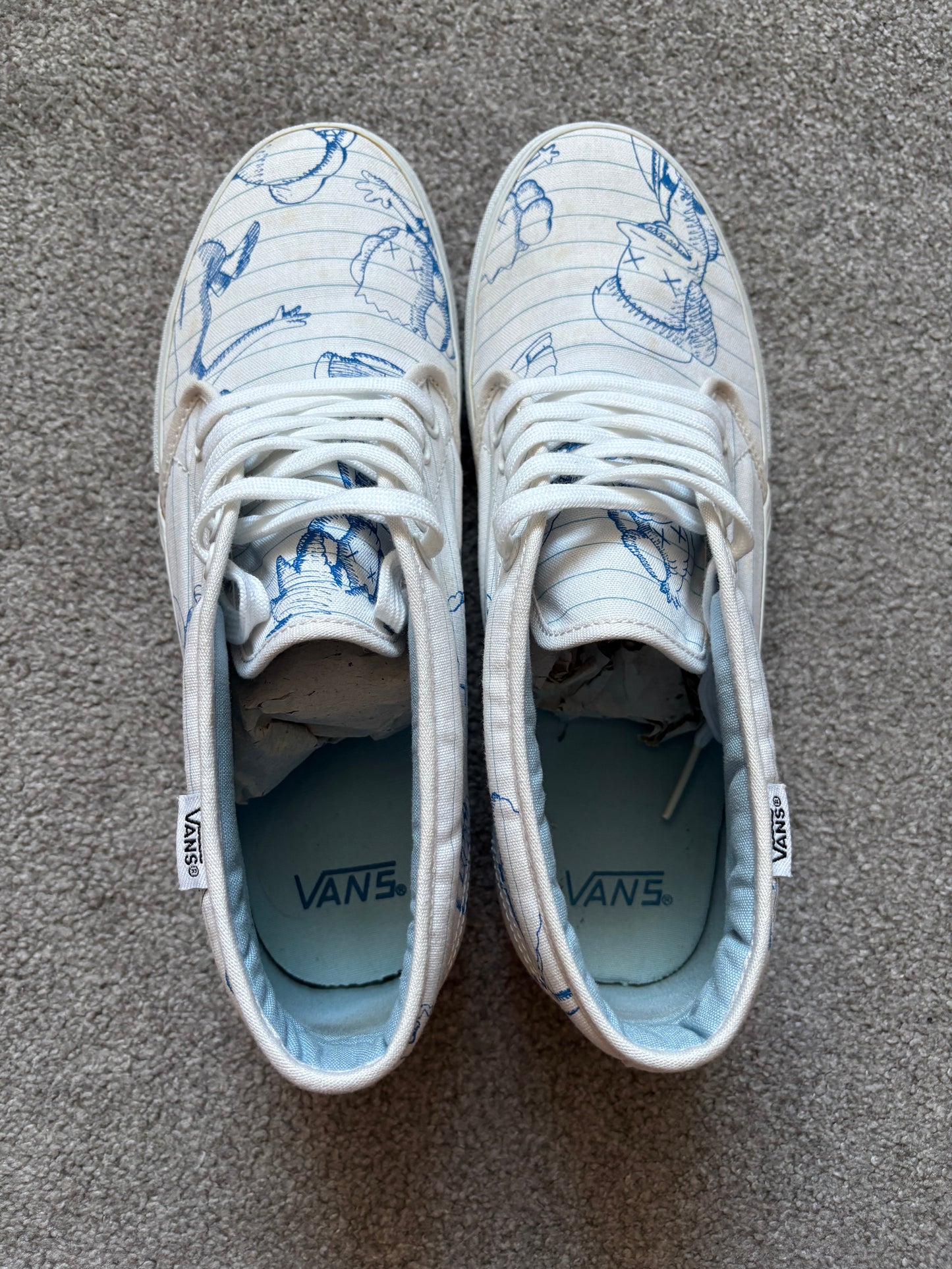 Kaws x Vans x Simpsons Sample Chukka Boots