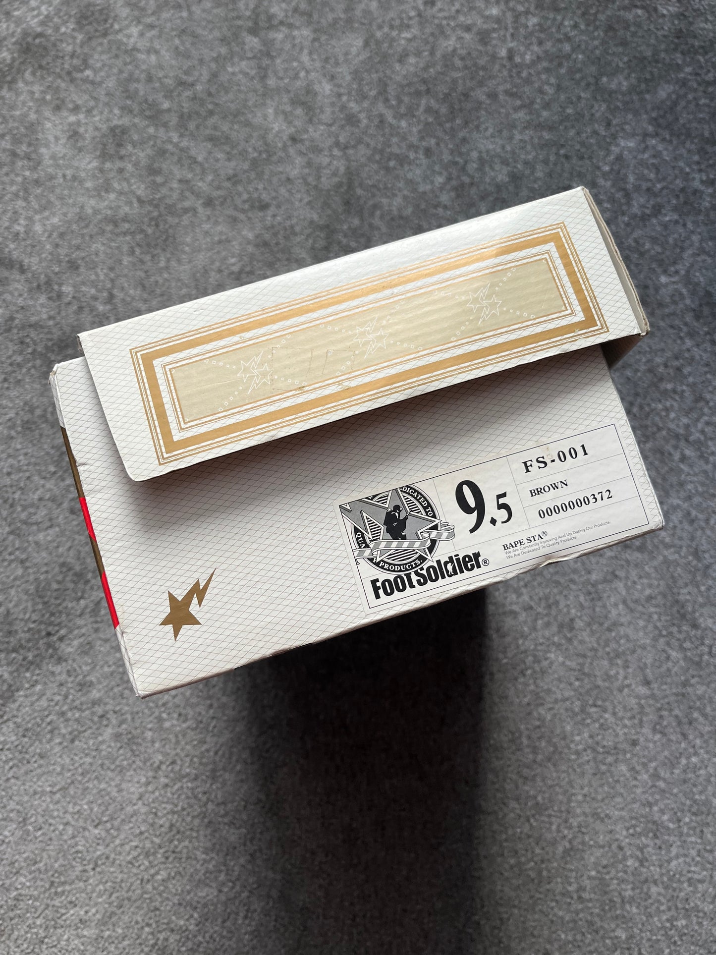 Bape Bapesta Beige Leather 2005 Trainers