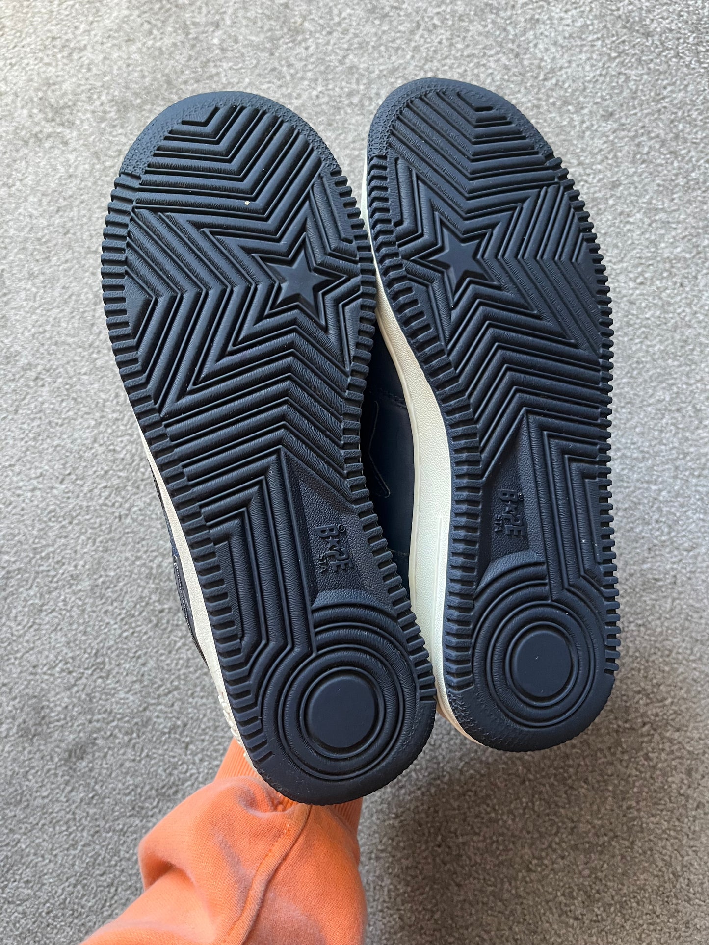 Bape Bapesta Navy Leather 2005 Trainers