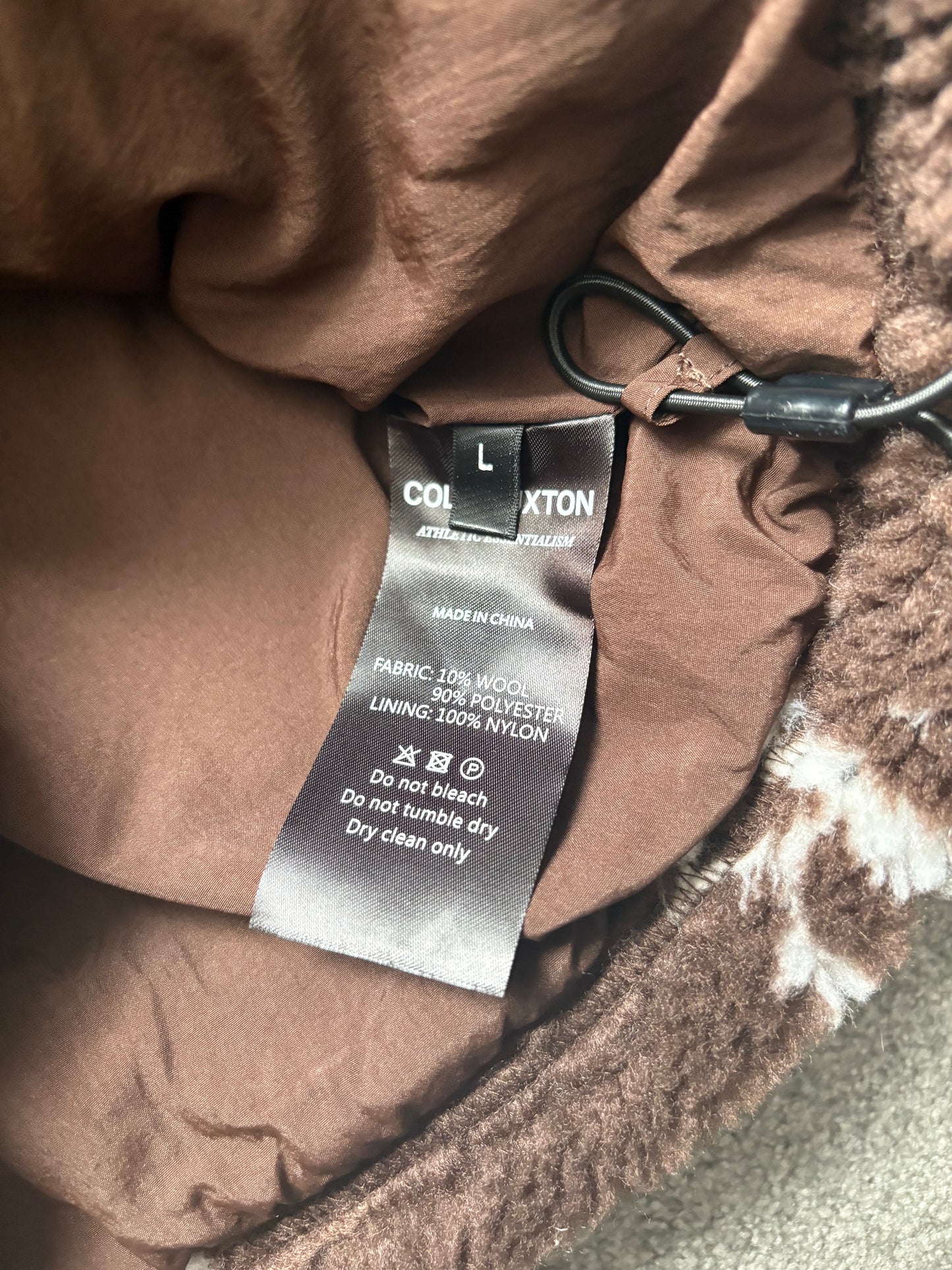 Cole Buxton Brown Fleece Zip Up Jacket
