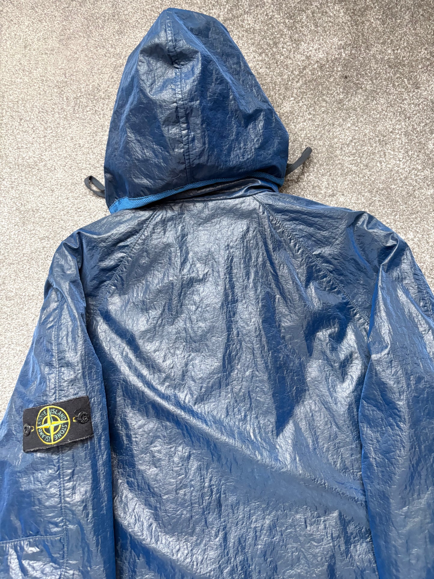 Stone Island 2000 Navy Double Mesh Dutch Rope Coach Jacket