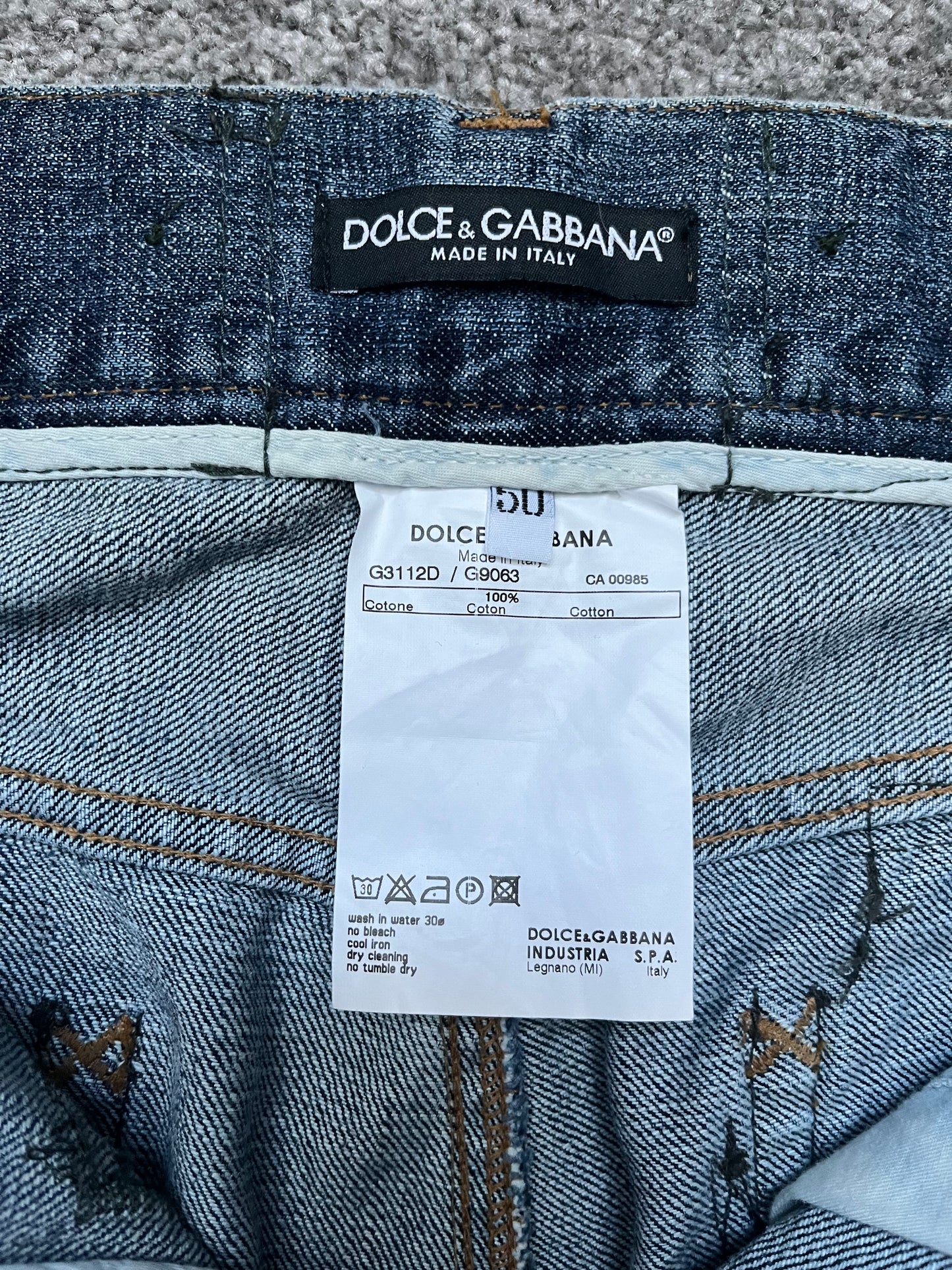 Dolce & Gabbana A/W05 Hybrid Multi Pocket Cargo Denim Jeans