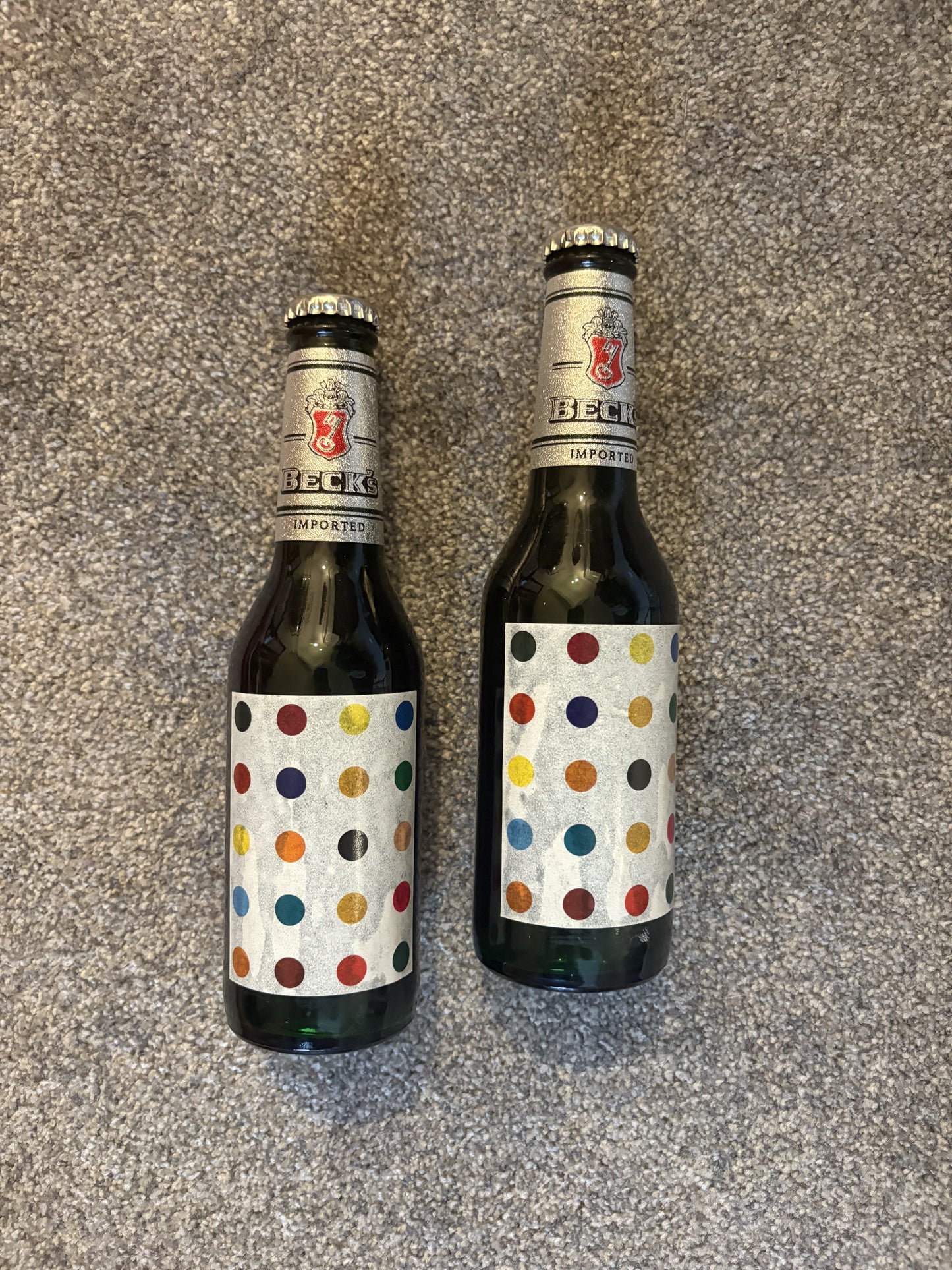 Damien Hirst Becks 1995 Bottles Set