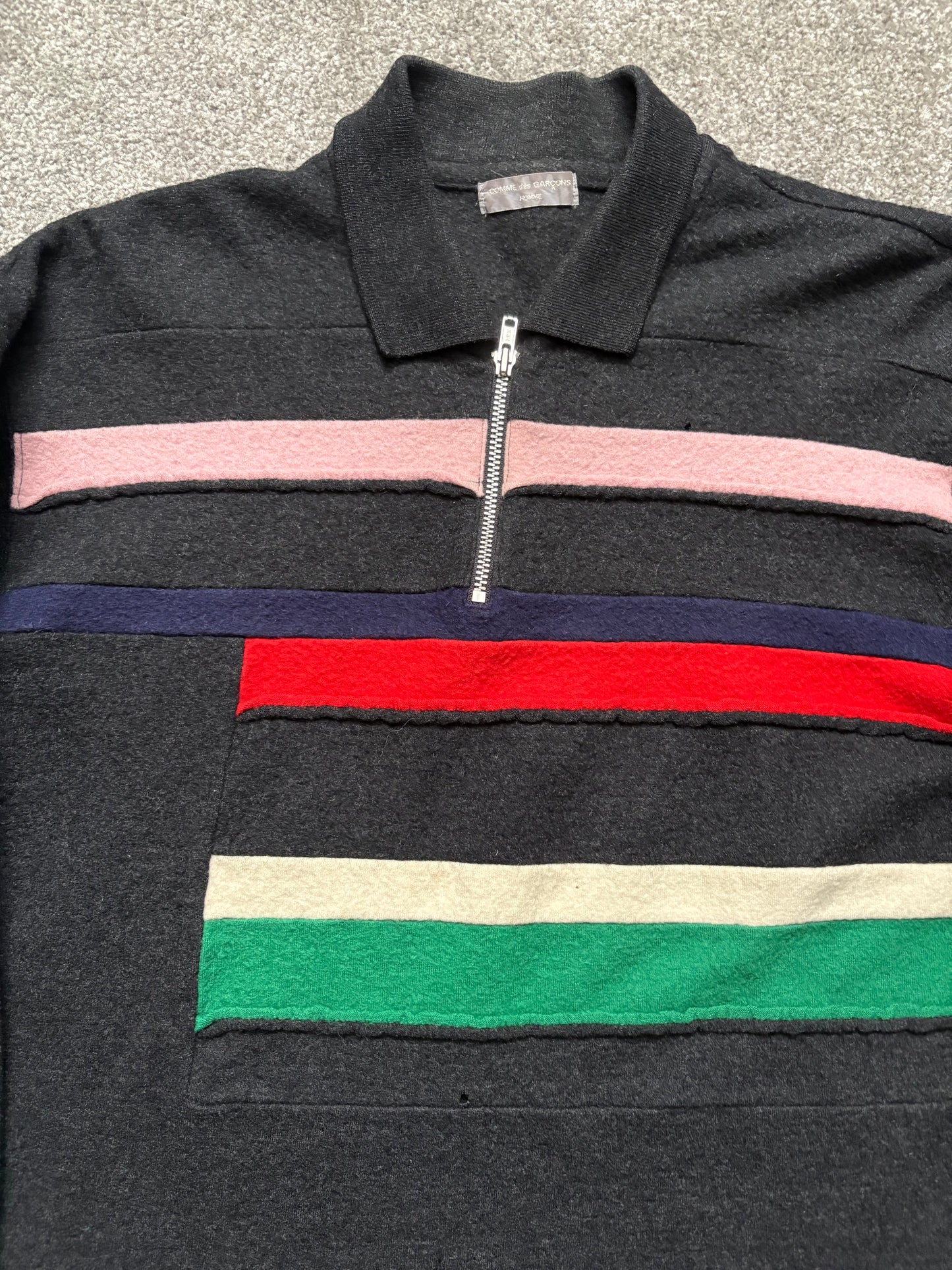 Comme des Garçons Homme 2000 Wool Polo Shirt
