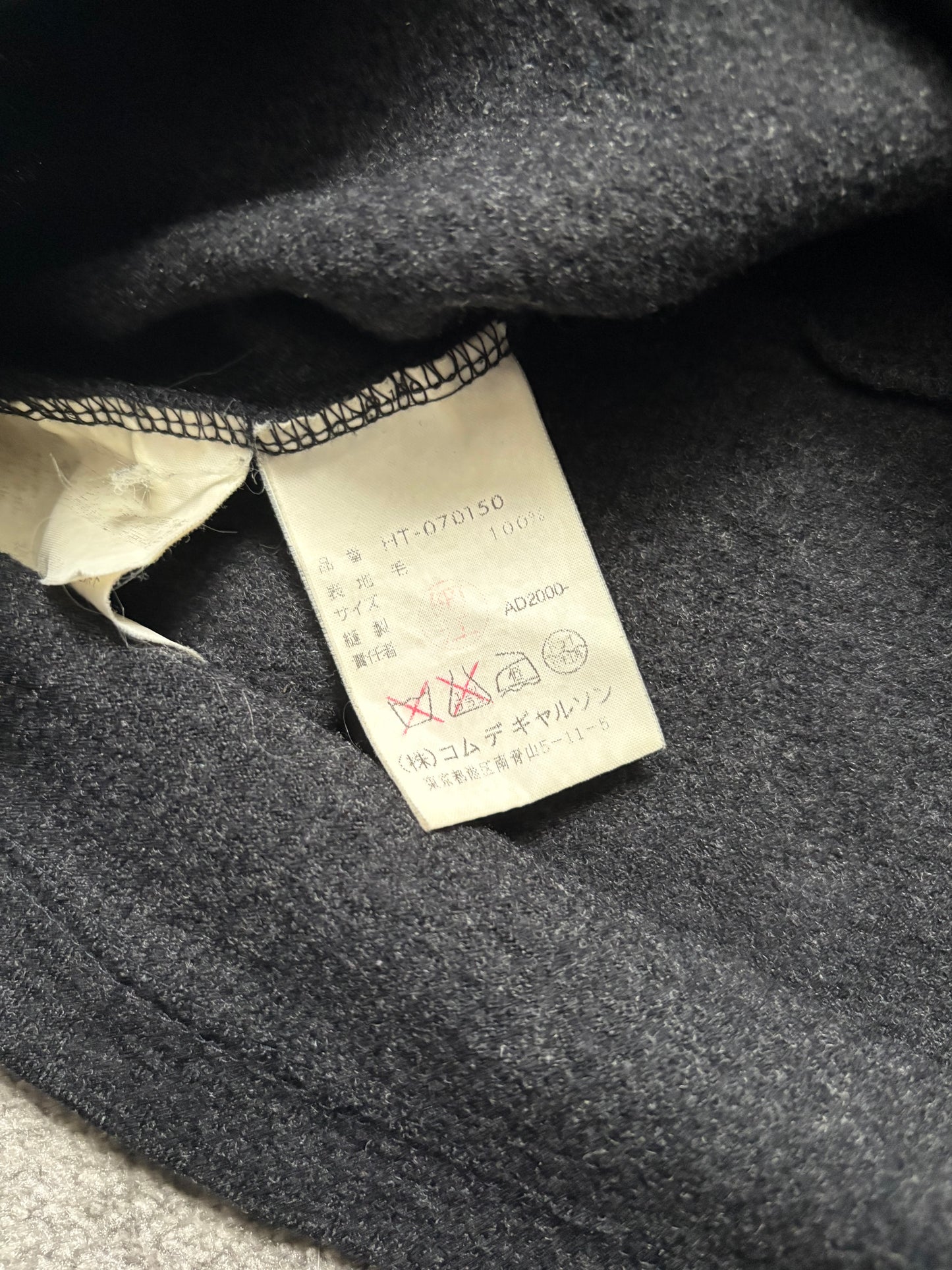 Comme des Garçons Homme 2000 Wool Polo Shirt