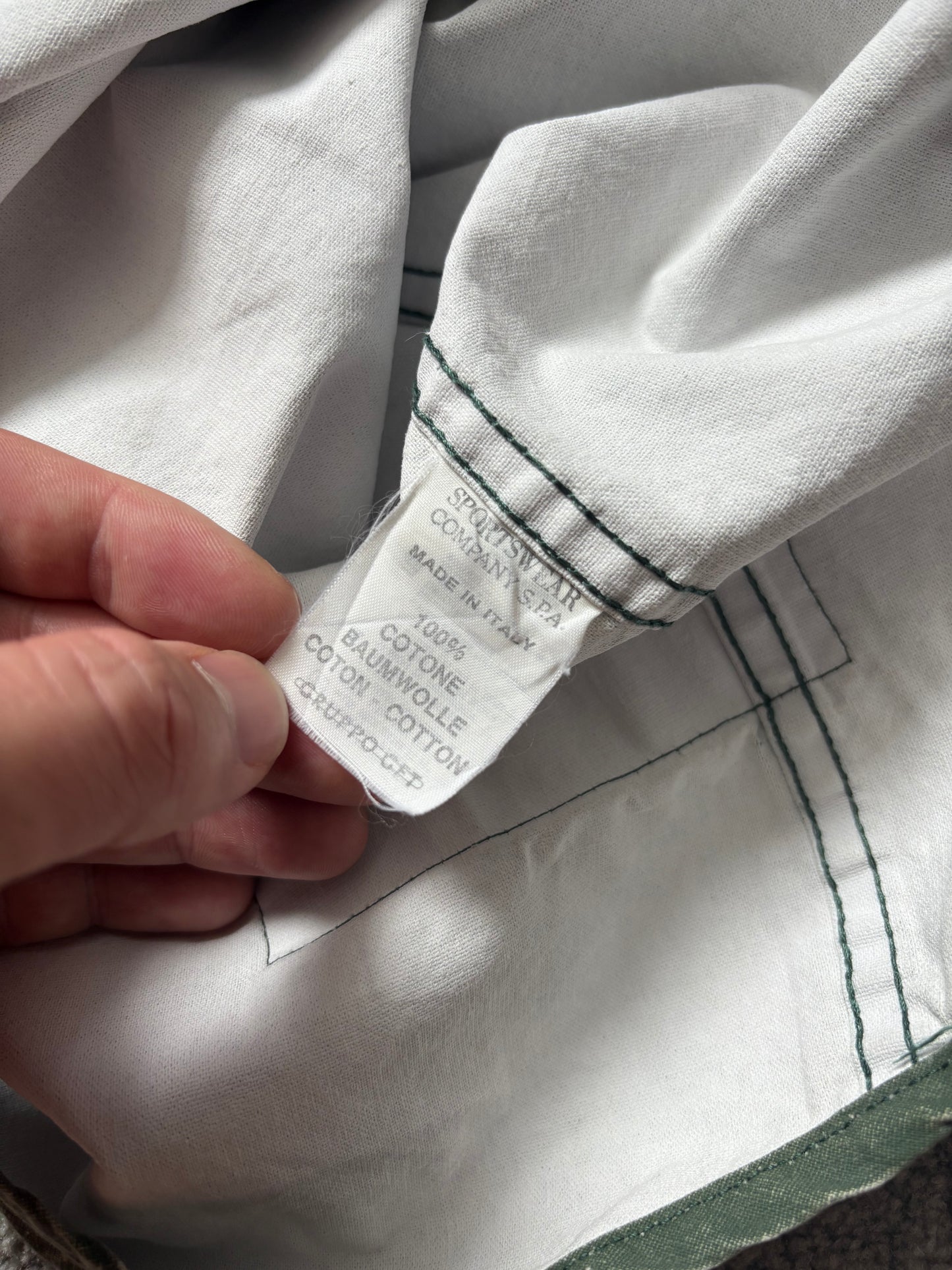 Stone Island 1992 Tela Stella Marina Spell Out Flight Vest Jacket