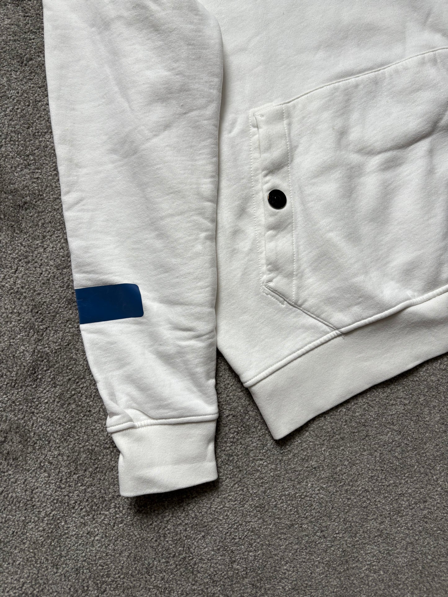 Stone Island x Supreme 2017 White Reflective Hoodie