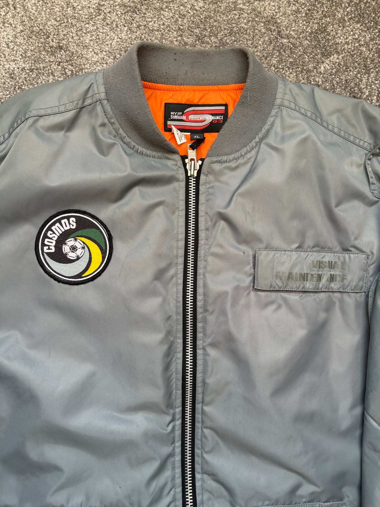 Subware Cosmos Grey Bomber Jacket