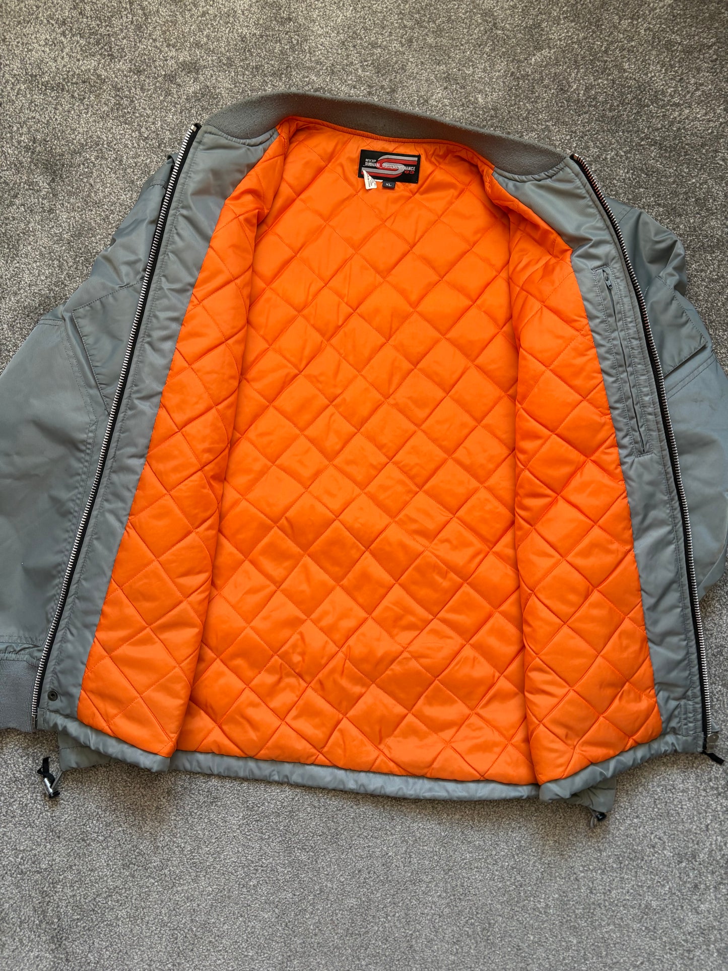 Subware Cosmos Grey Bomber Jacket