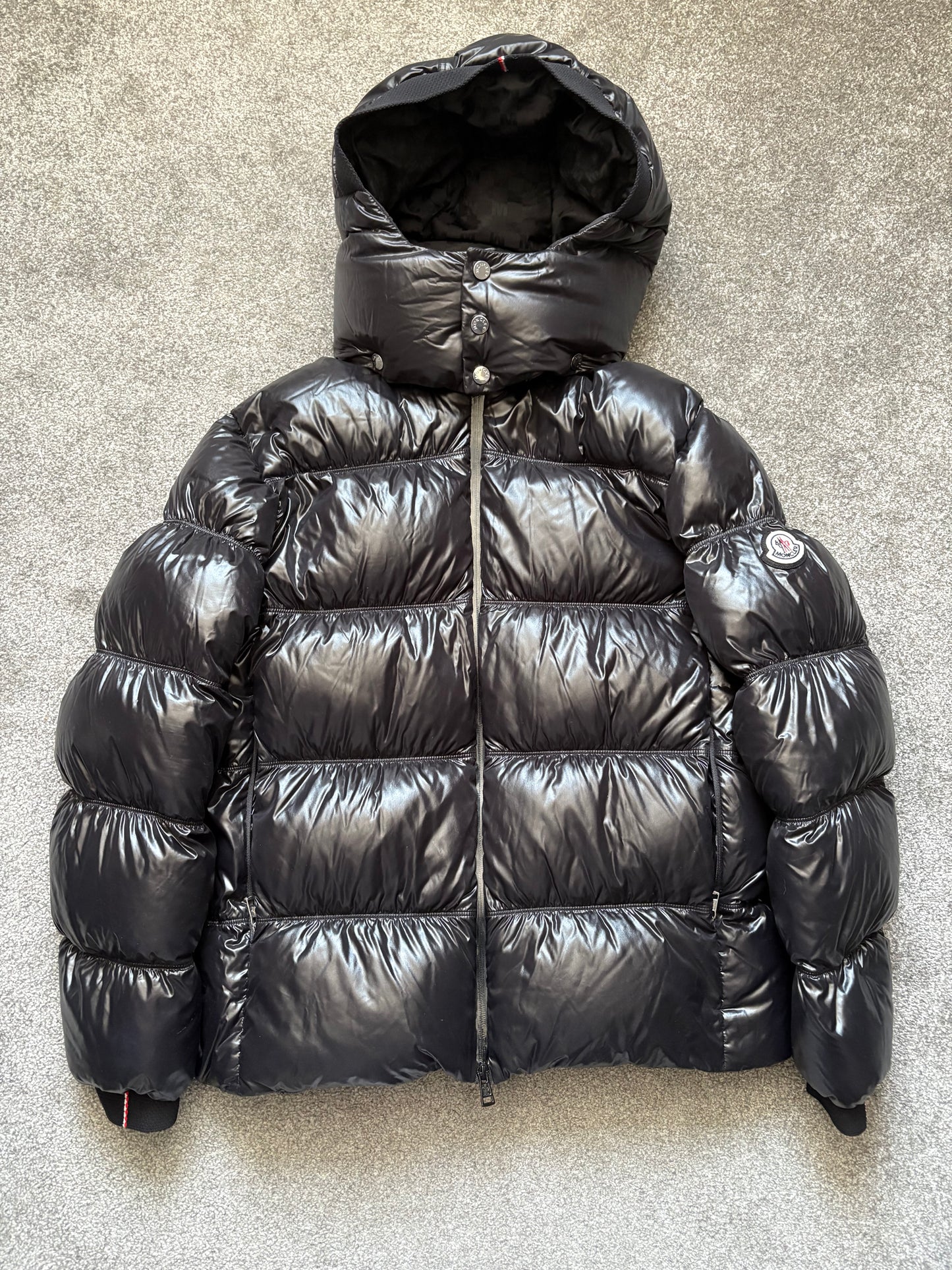 Moncler Black Orizaba Hooded Down Puffer Jacket