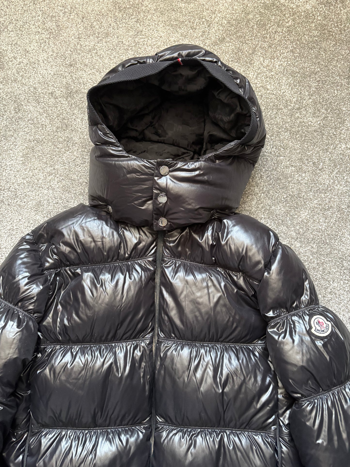 Moncler Black Orizaba Hooded Down Puffer Jacket