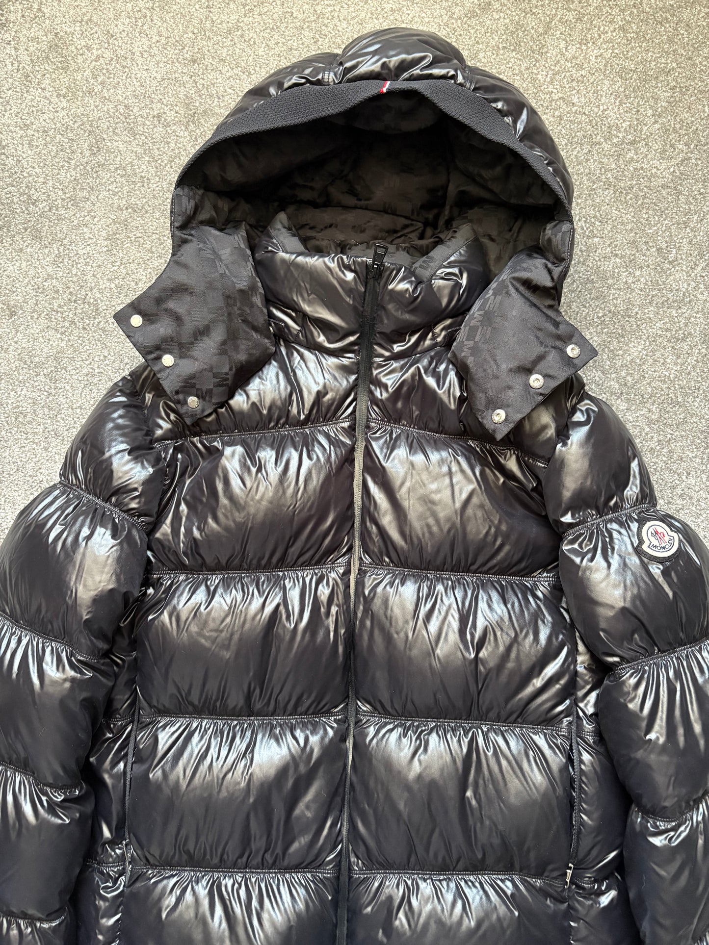 Moncler Black Orizaba Hooded Down Puffer Jacket
