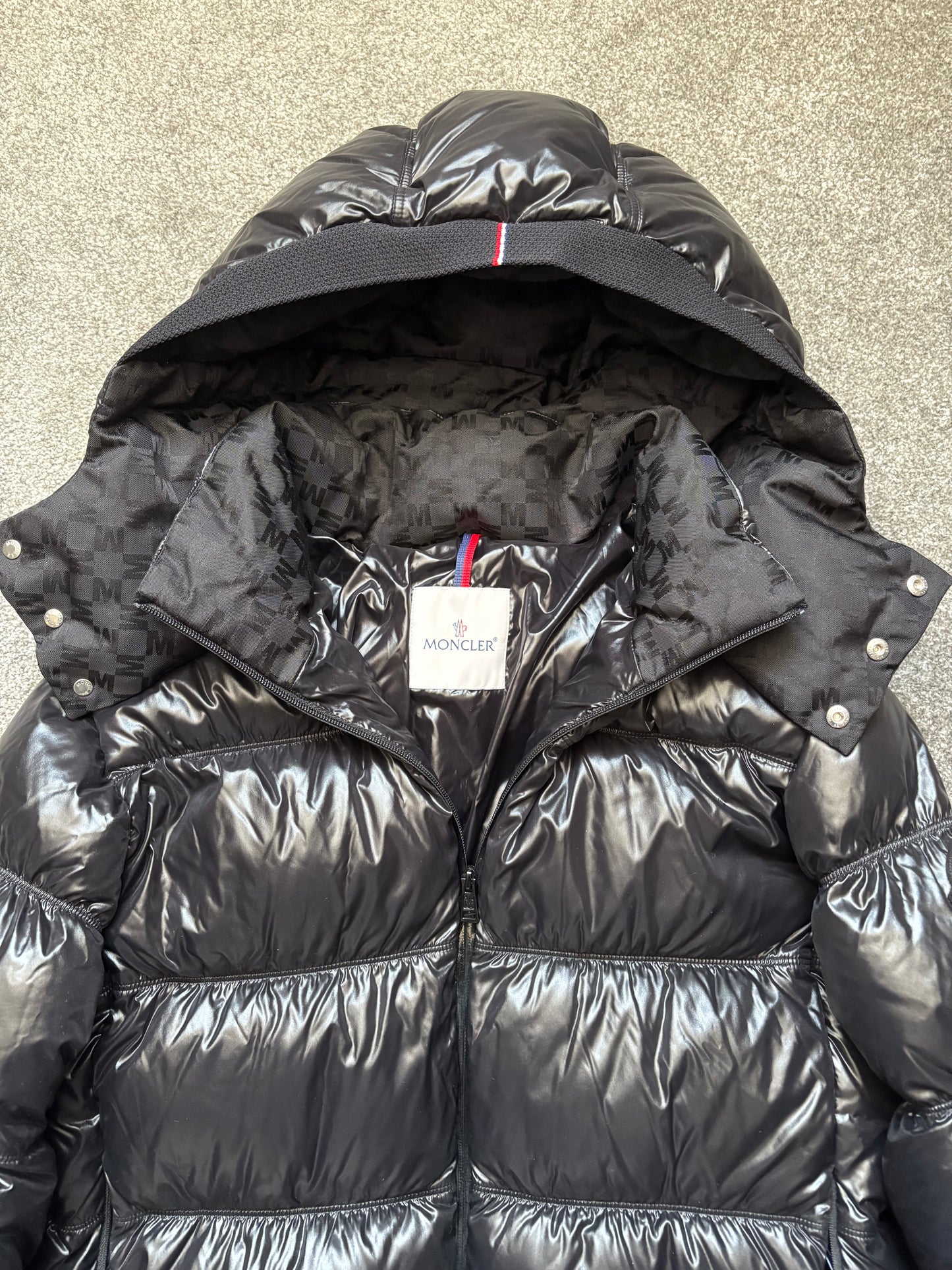 Moncler Black Orizaba Hooded Down Puffer Jacket