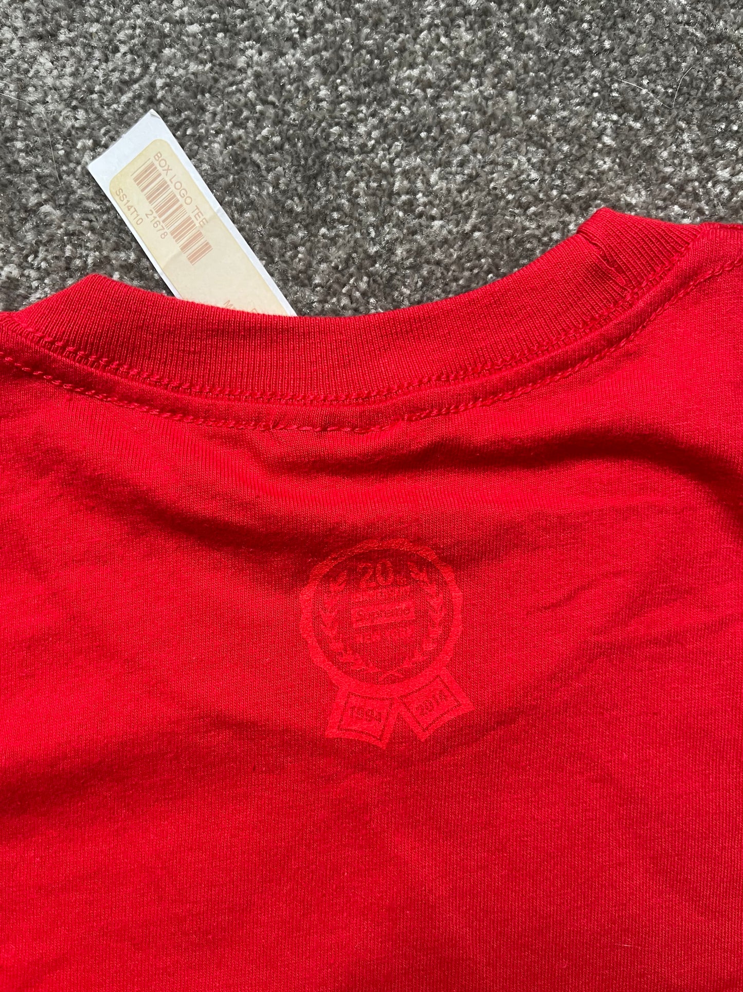 Supreme Red 20th Anniversary Box Logo Shirt