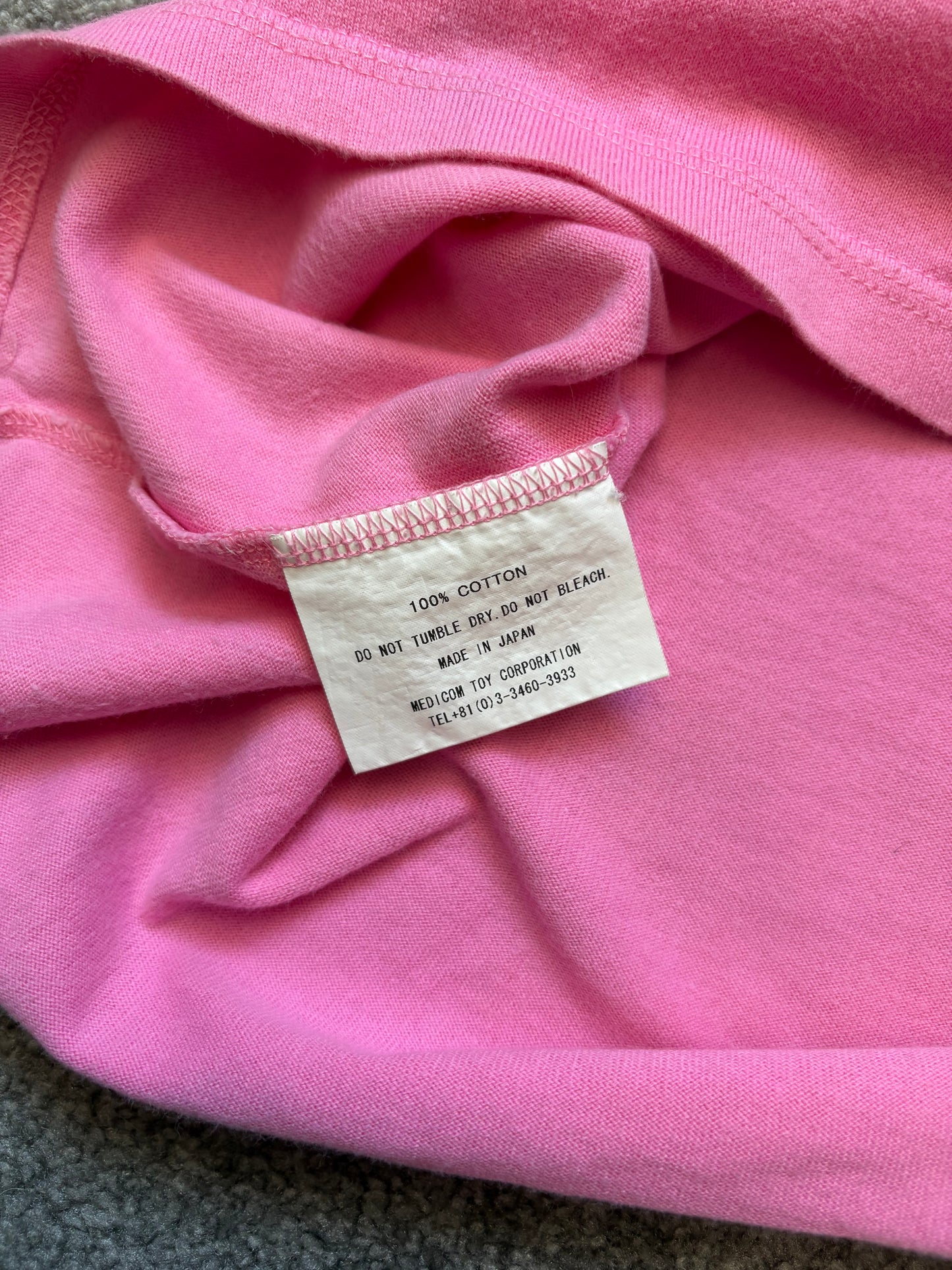 Original Fake Kaws 2006 Pink Twins Shirt