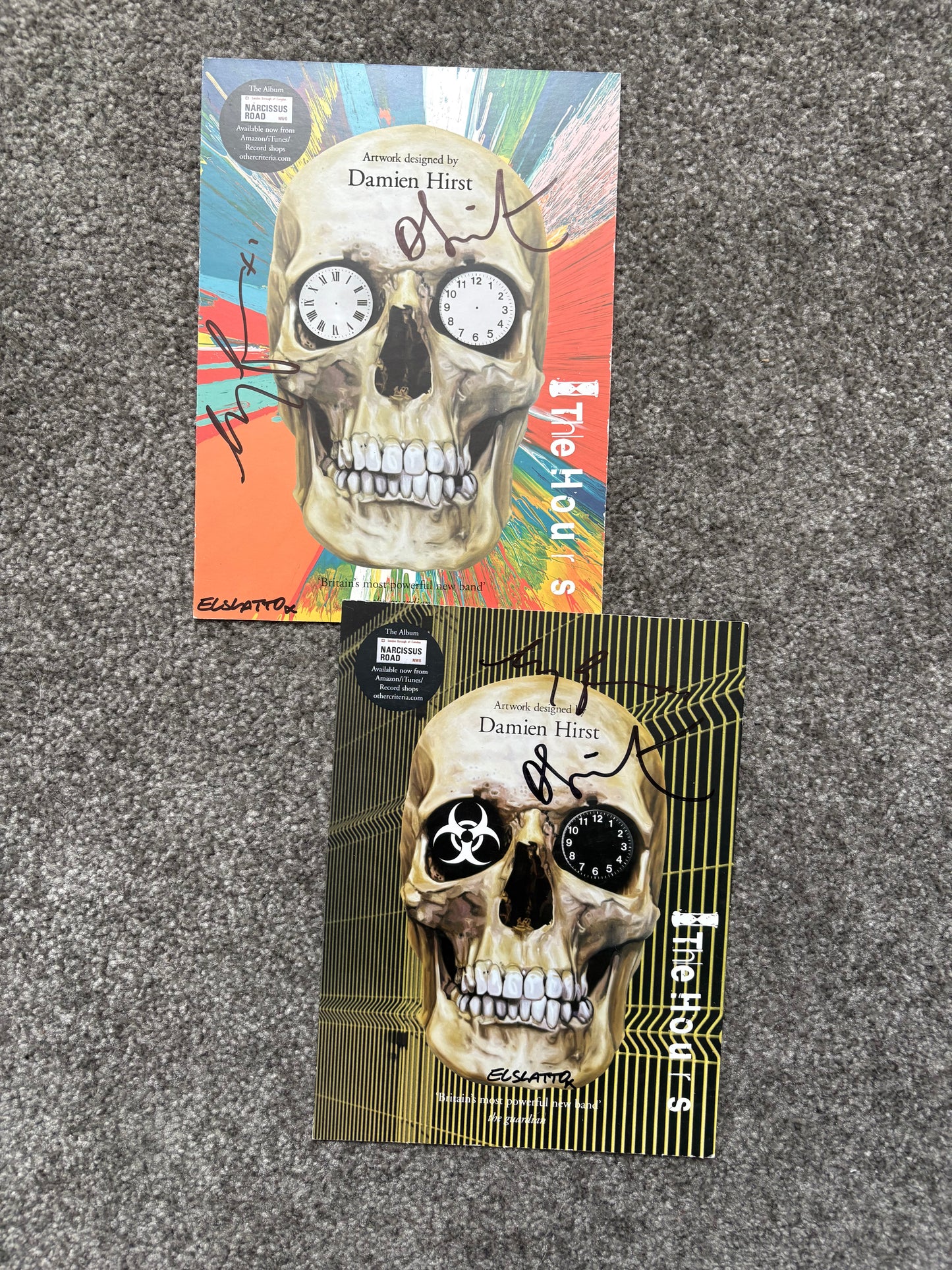 2 x Damien Hirst Signed The Hours 2007 Leaflets