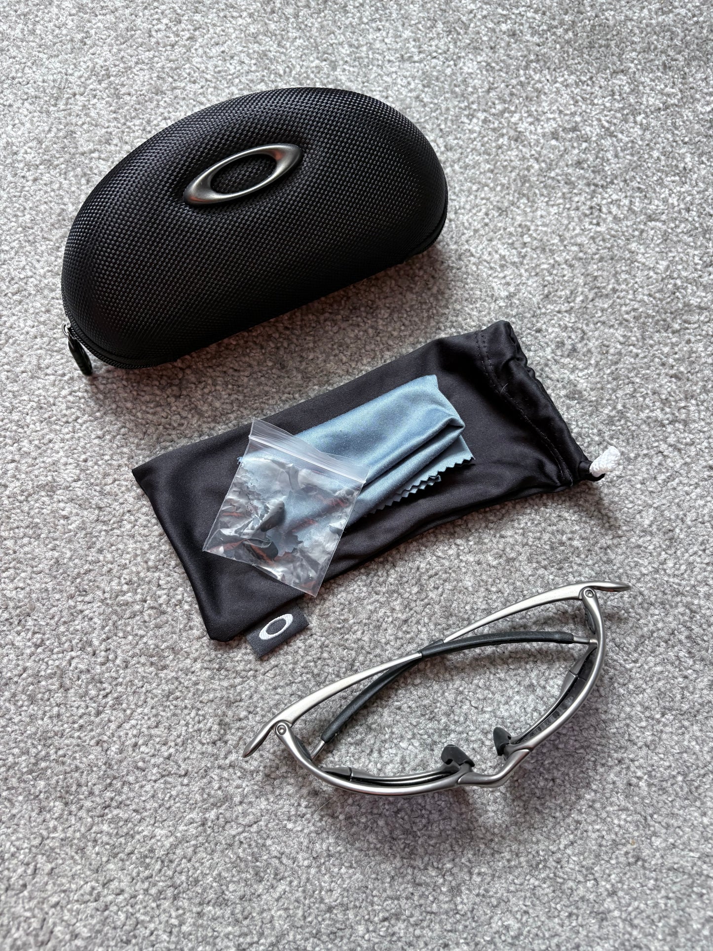 Oakley Juliet X Metal Grey Emerald Iridium 4th Gen Sunglasses