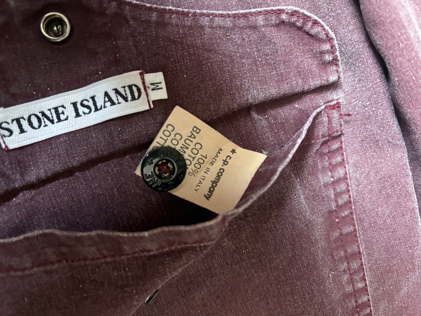 Stone Island 1986 Reversible Burgundy Tela Stella Jacket