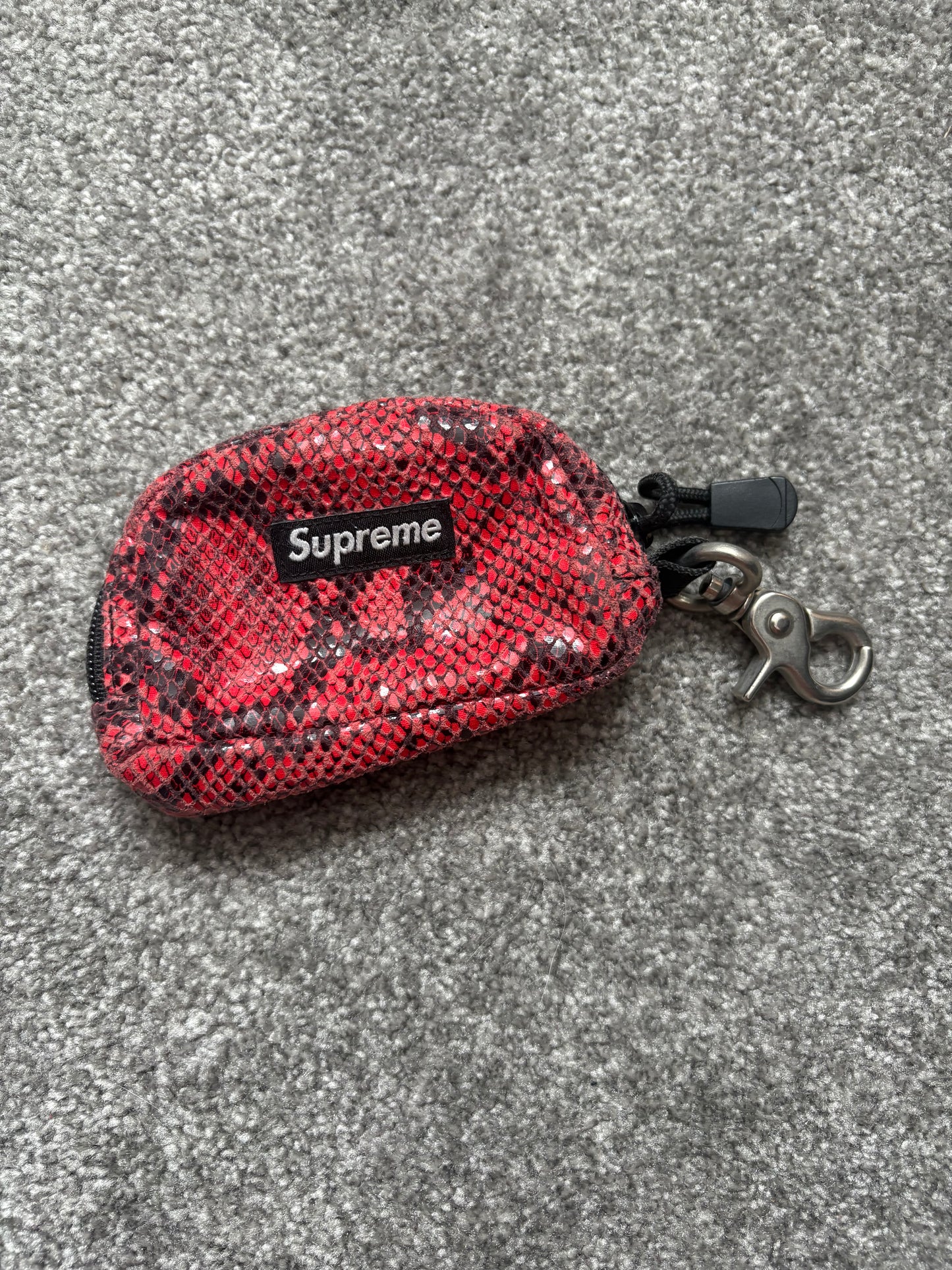 Supreme 2011 Red Snakeskin Stash Pouch