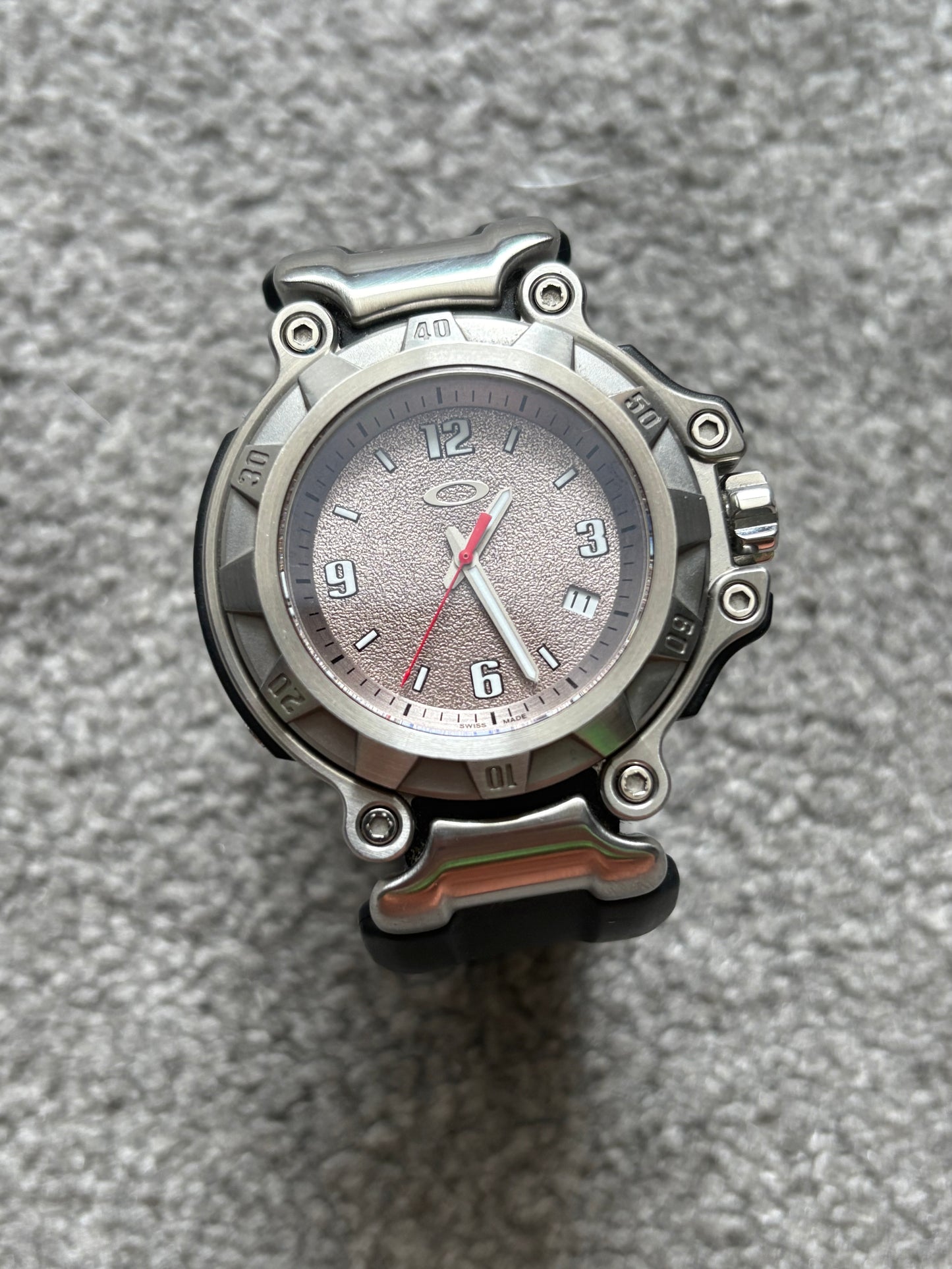 Oakley Crankcase 3-Hand Stainless Steel Watch