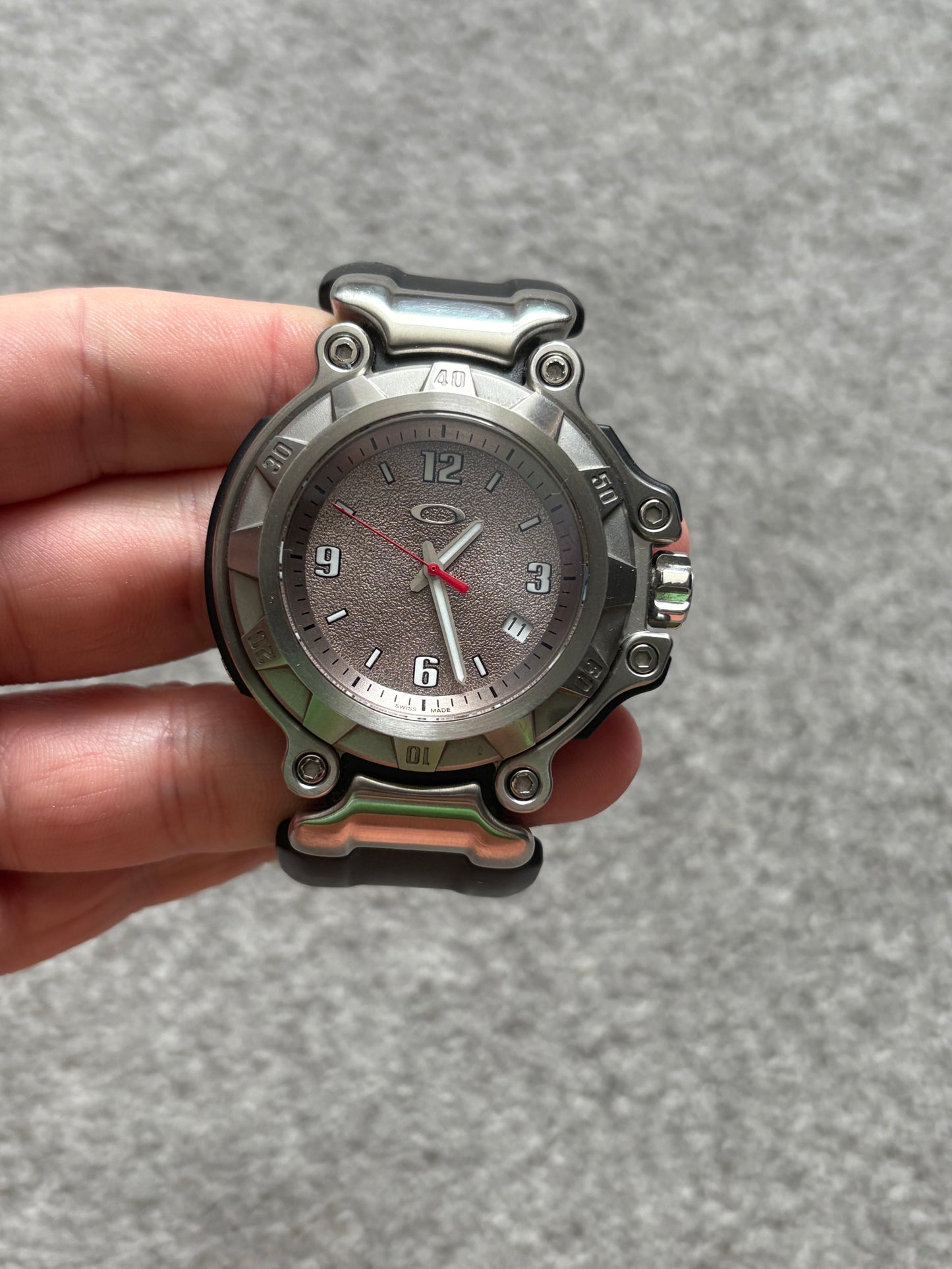 Oakley Crankcase 3-Hand Stainless Steel Watch