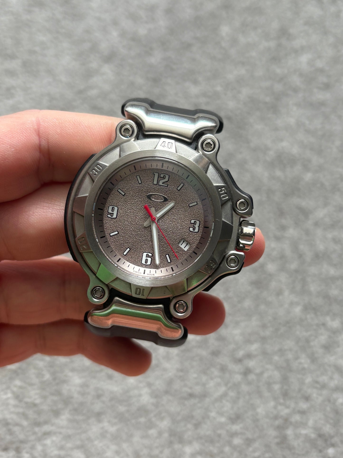 Oakley Crankcase 3-Hand Stainless Steel Watch