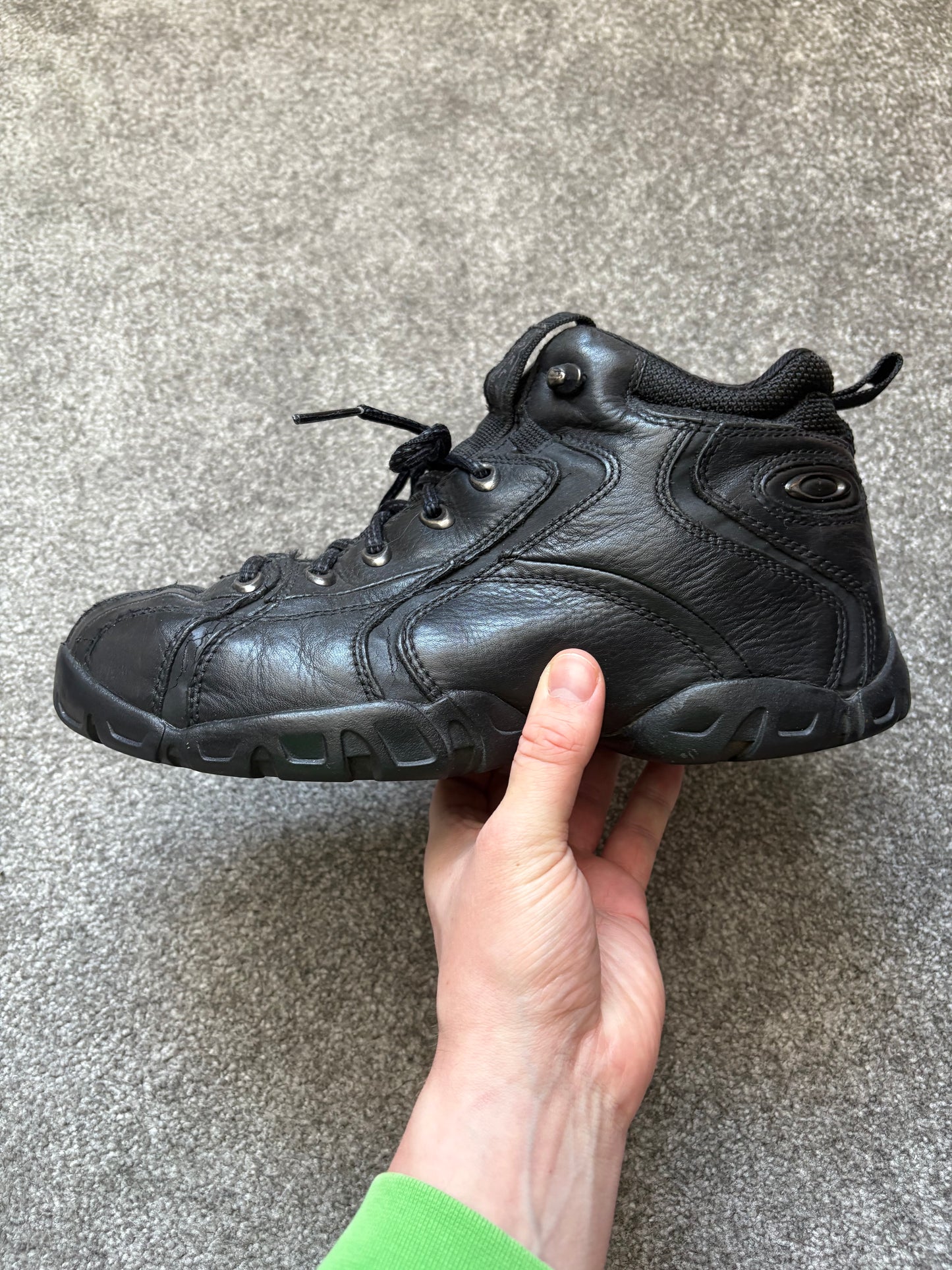 Oakley Flak 2000s Leather Tactical Black Boots