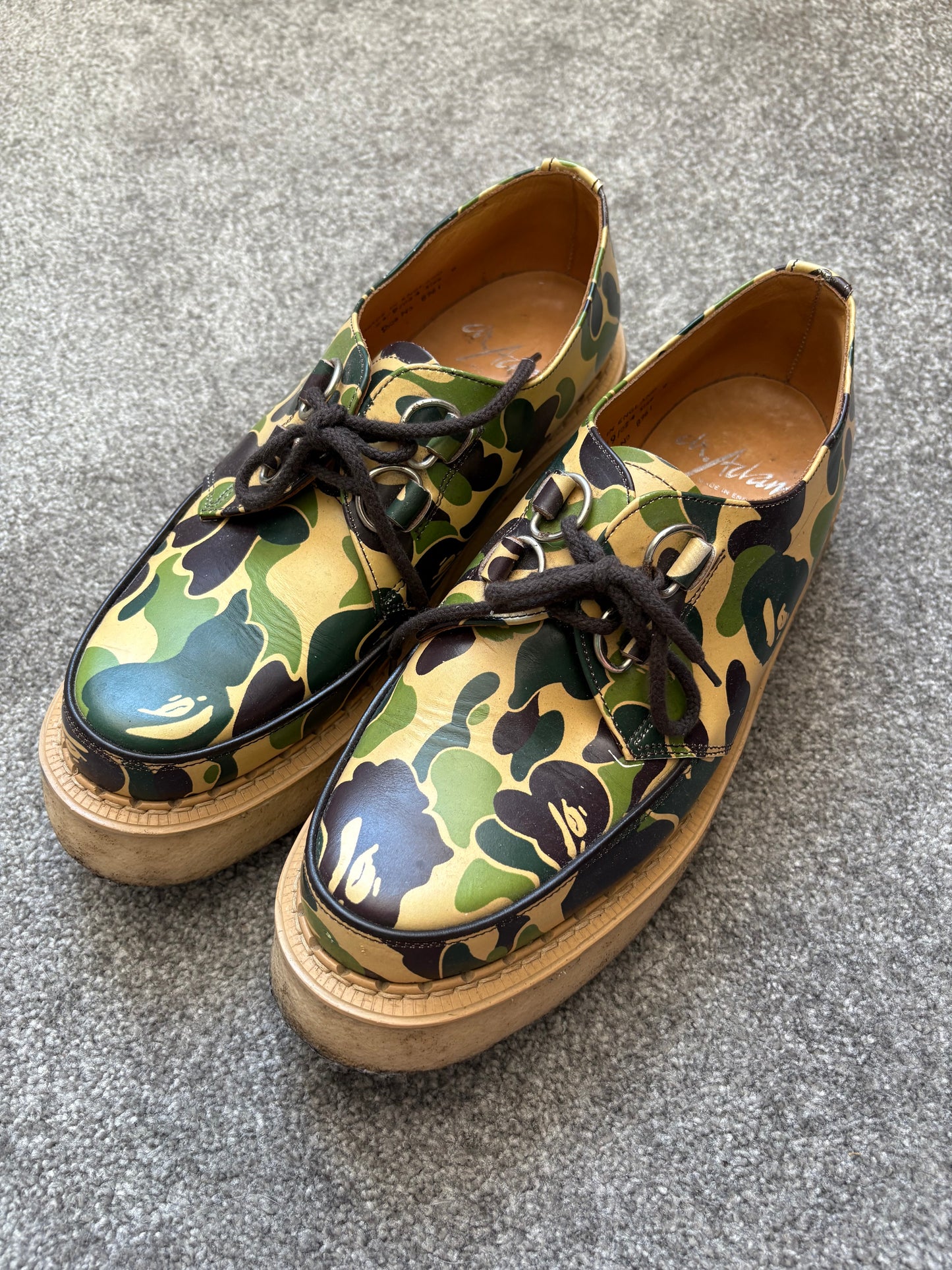 A Bathing Ape x George Cox 2012 Camo Creepers