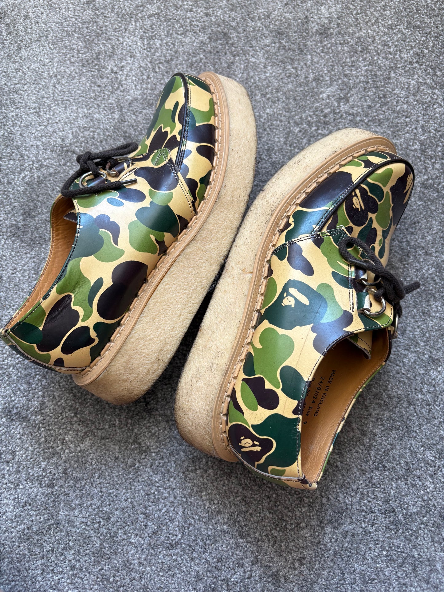 A Bathing Ape x George Cox 2012 Camo Creepers