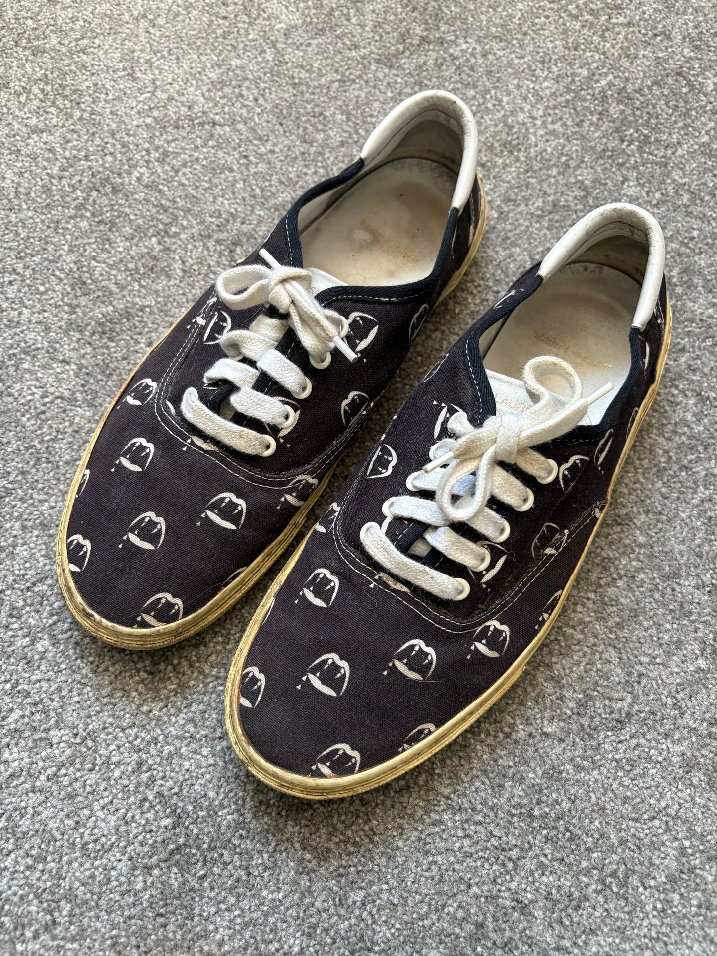 Saint Laurent SS14 Blood Luster Skate Sneakers
