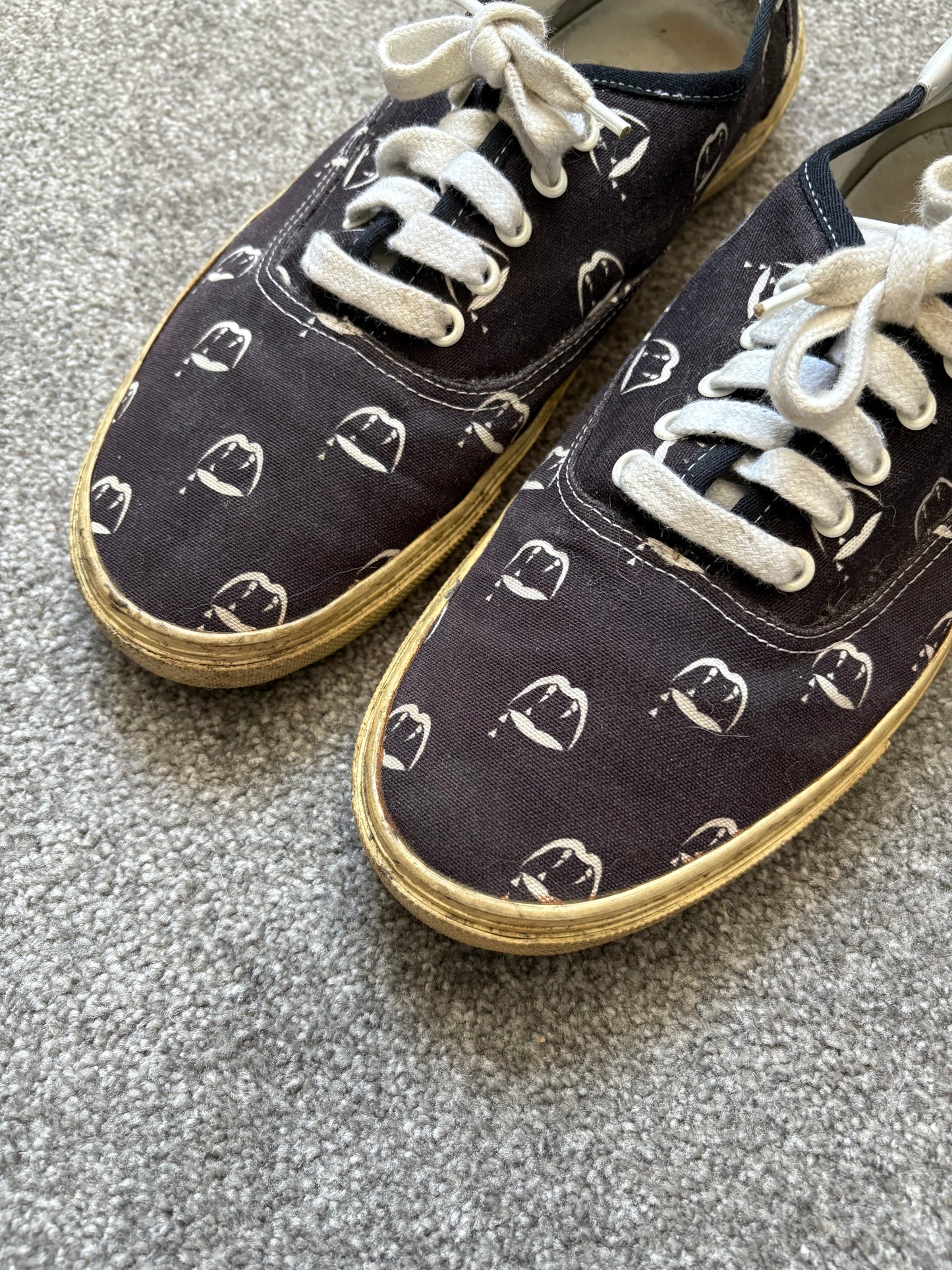 Saint Laurent SS14 Blood Luster Skate Sneakers