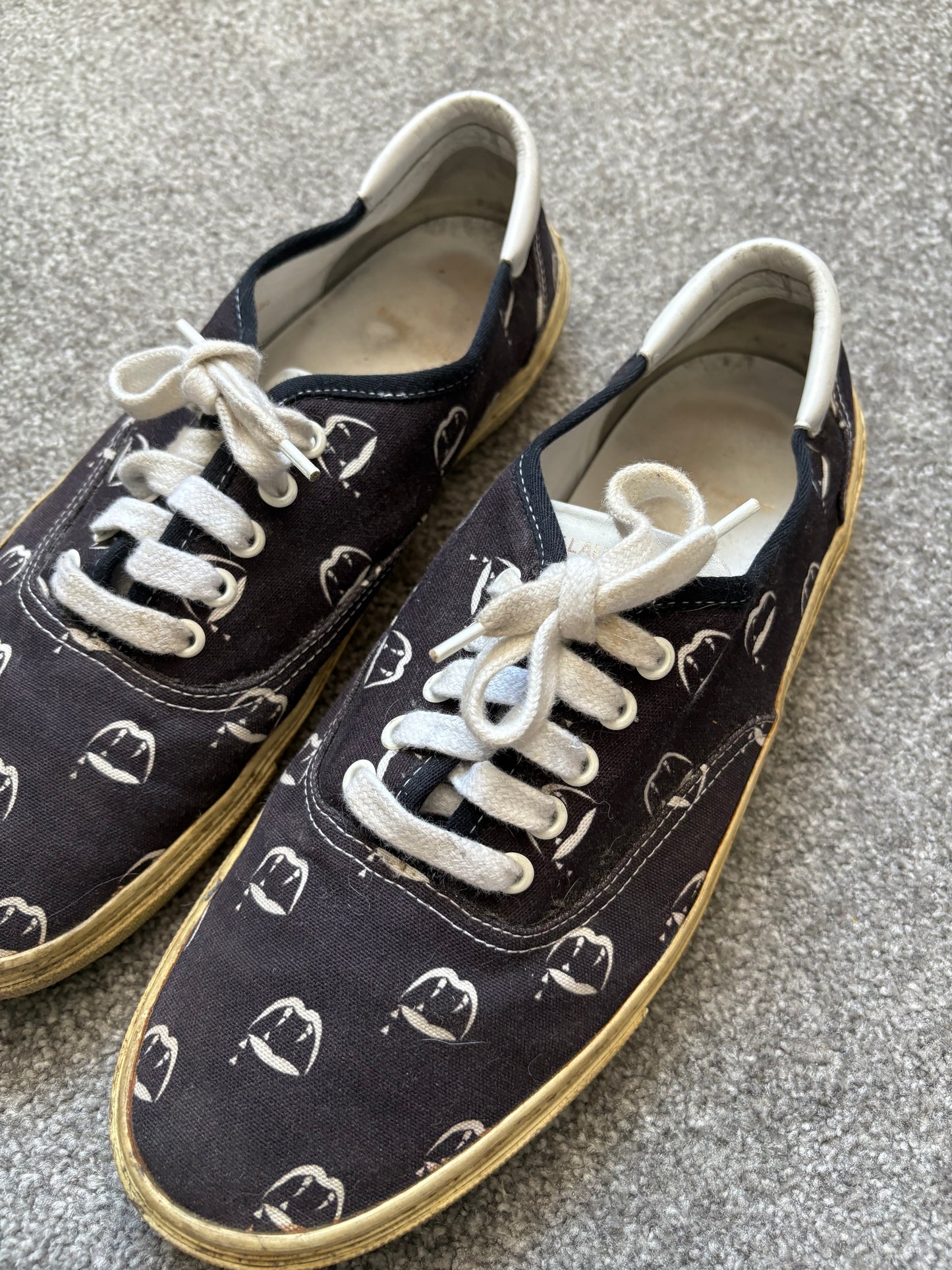 Saint Laurent SS14 Blood Luster Skate Sneakers