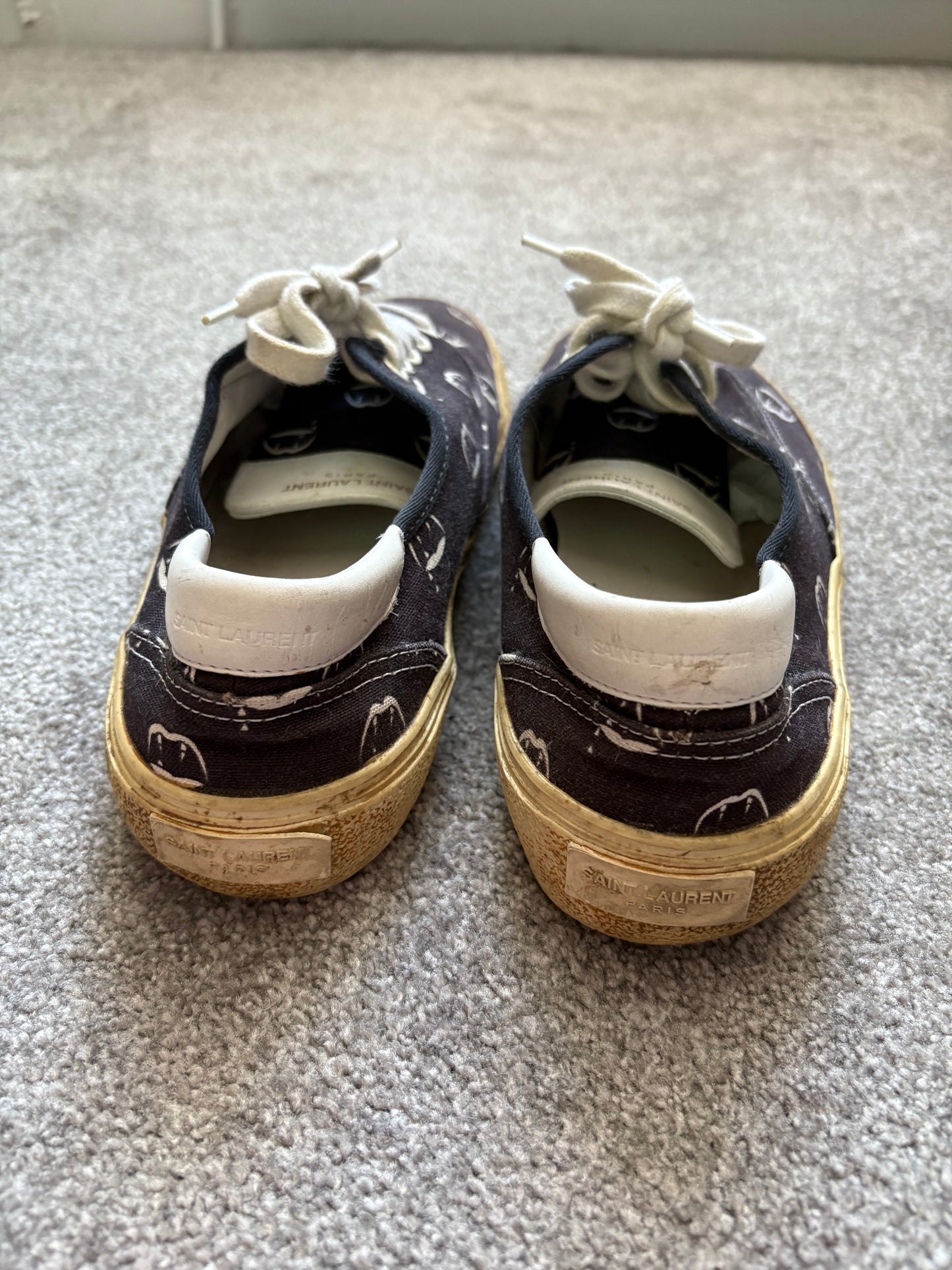 Saint Laurent SS14 Blood Luster Skate Sneakers