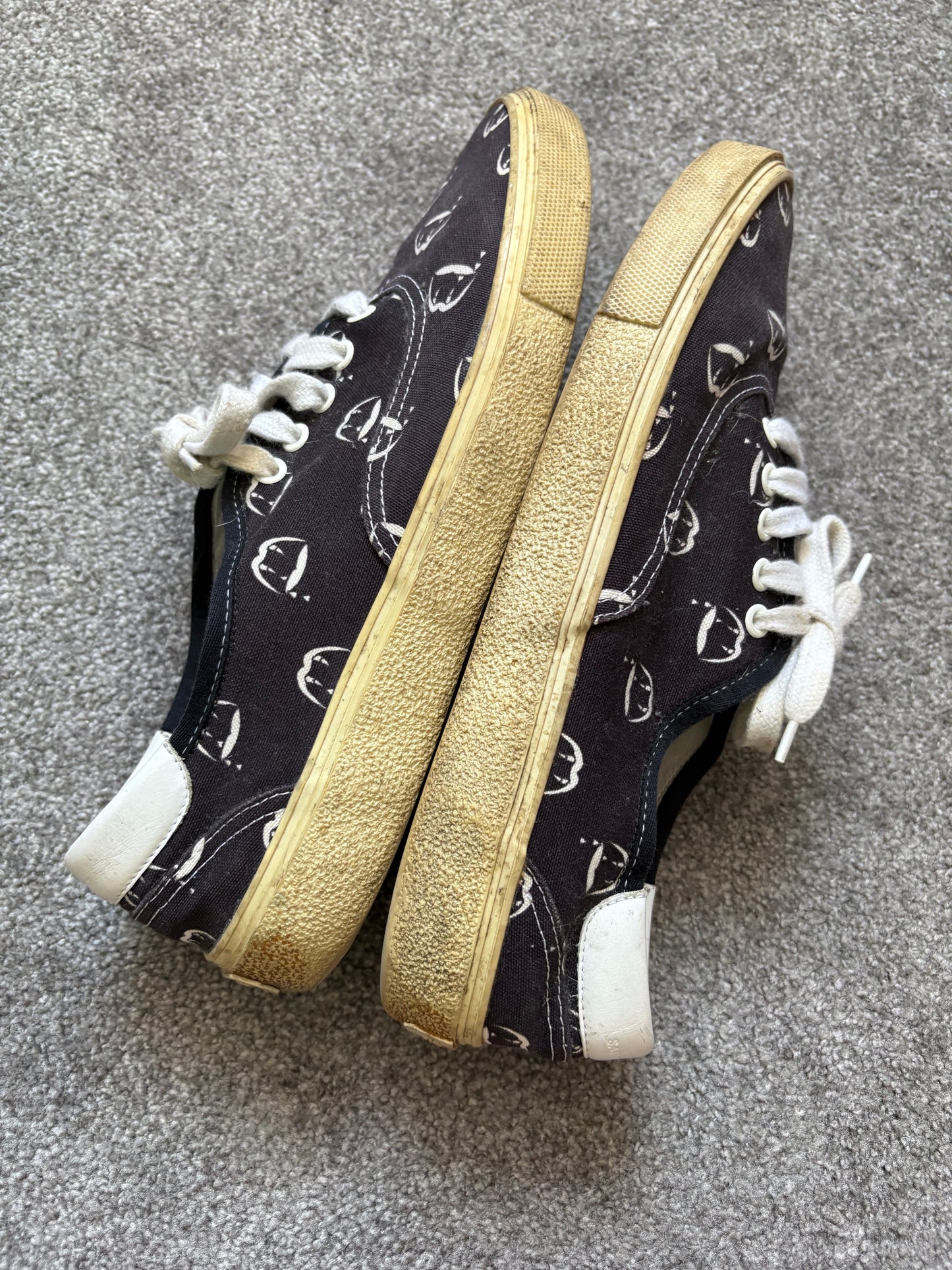 Saint Laurent SS14 Blood Luster Skate Sneakers