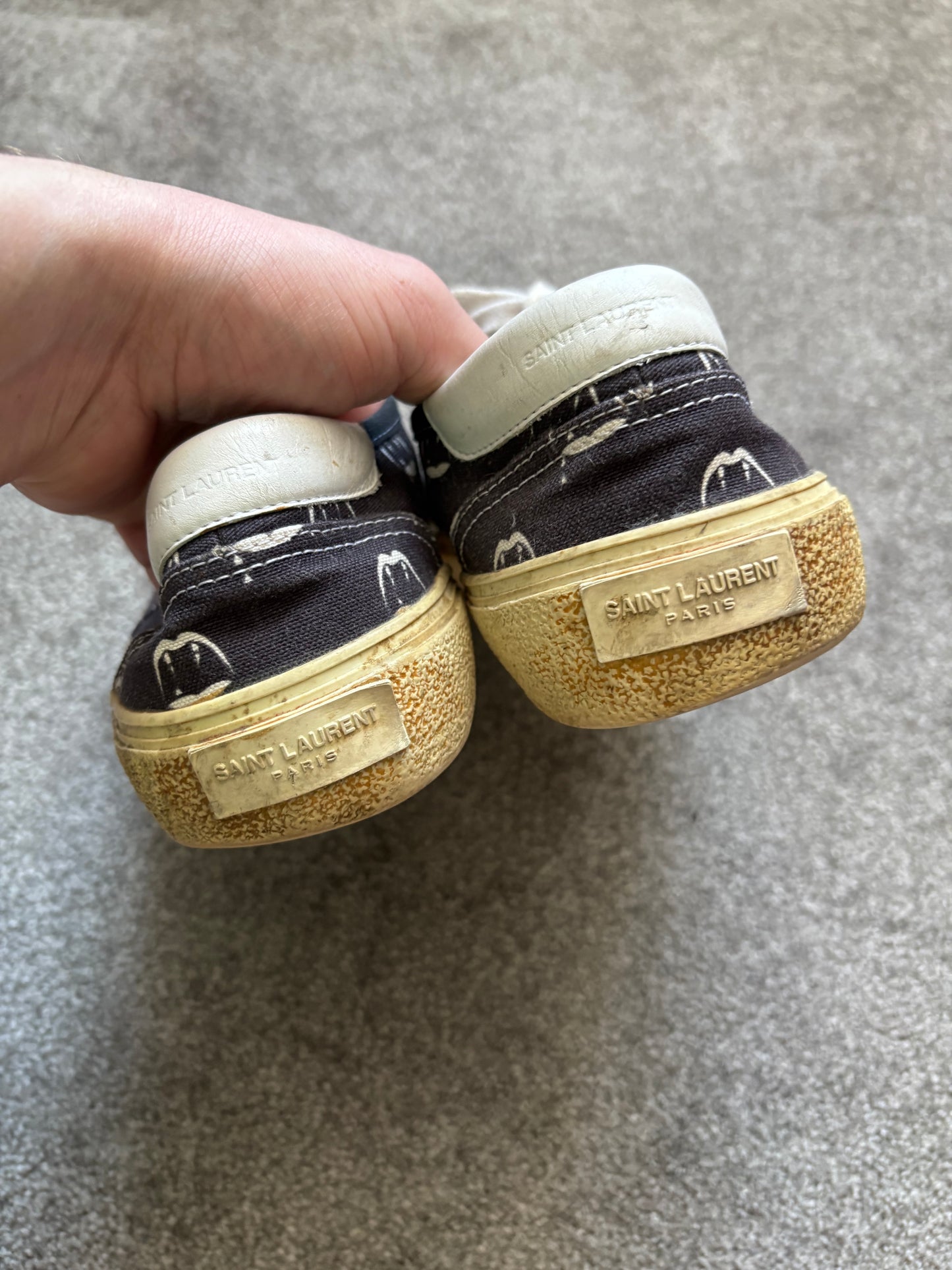 Saint Laurent SS14 Blood Luster Skate Sneakers
