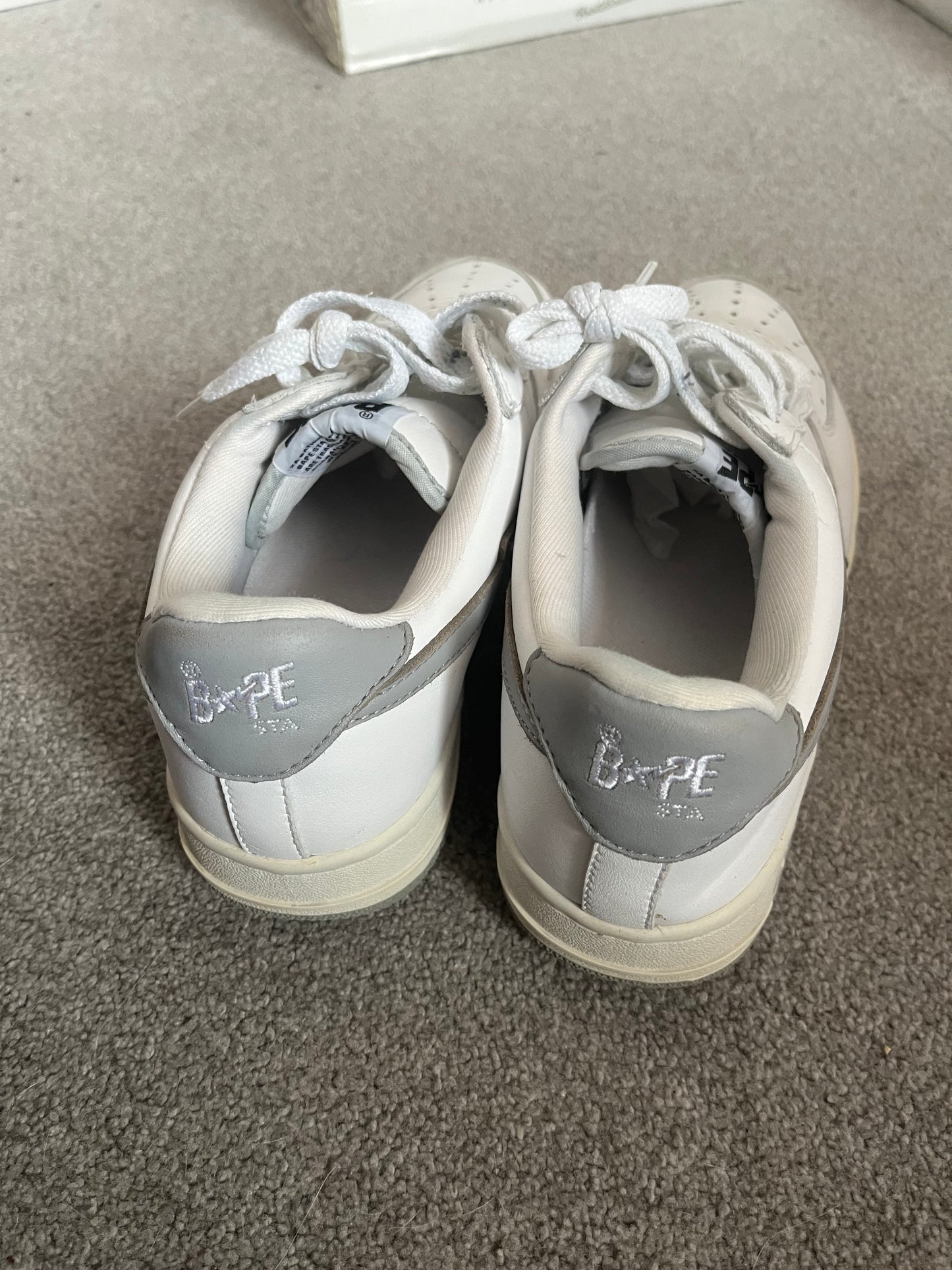 Bape White Leather 2003 Bapestas