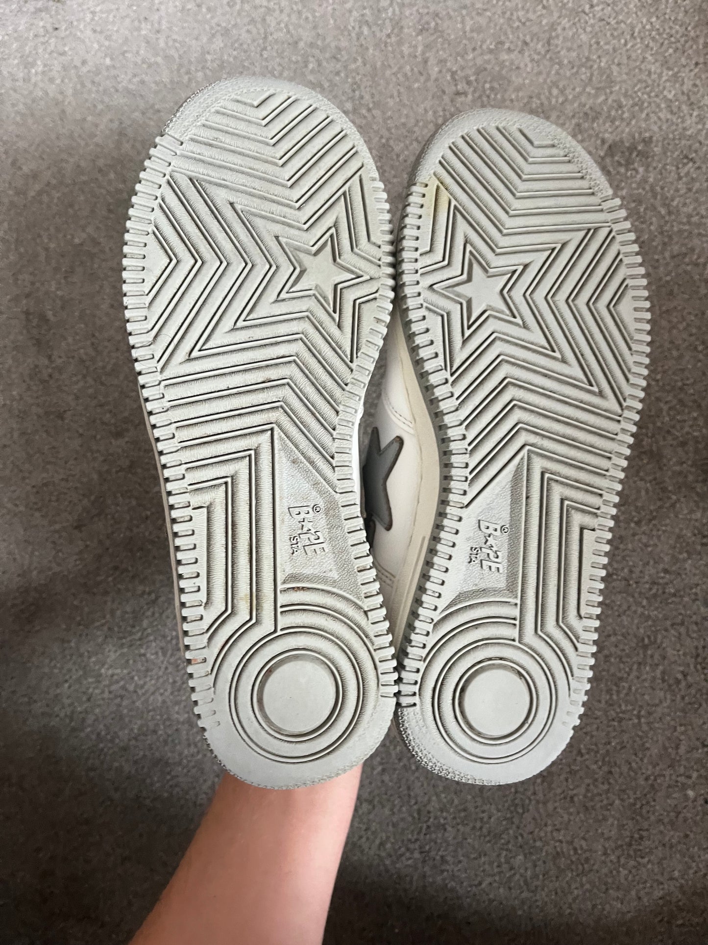 Bape White Leather 2003 Bapestas