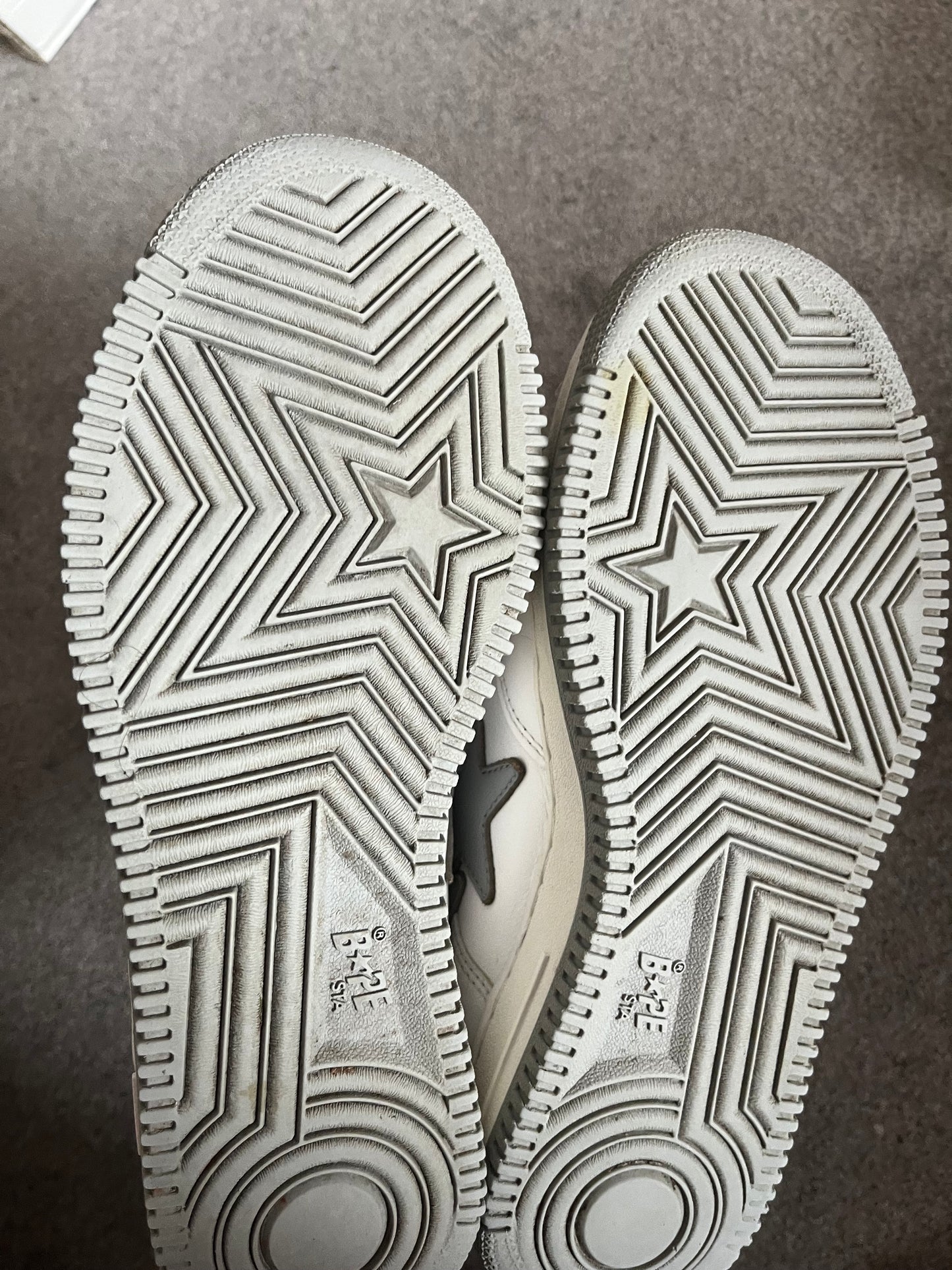 Bape White Leather 2003 Bapestas