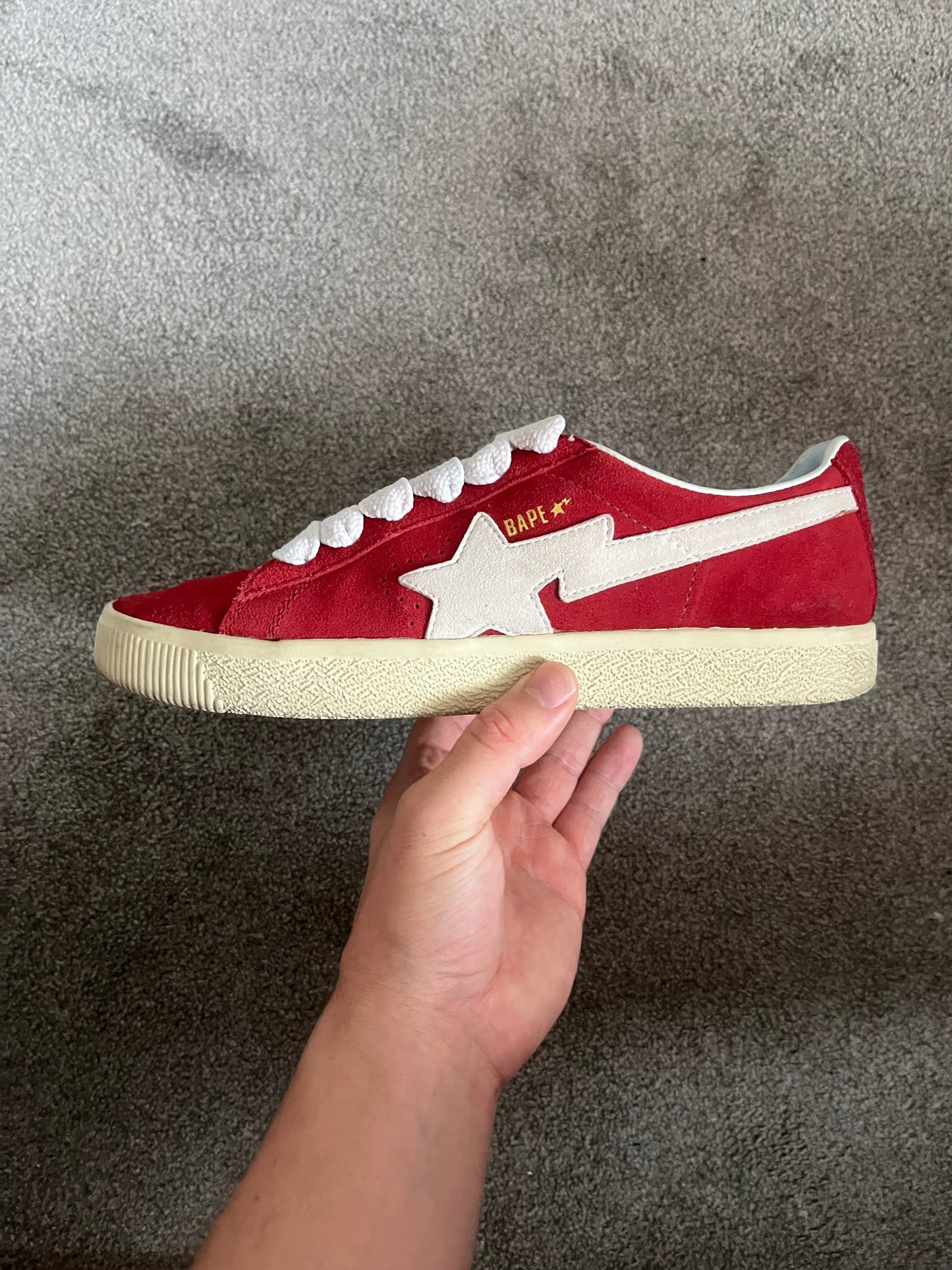Bape Red Suede 2004 Crepestas